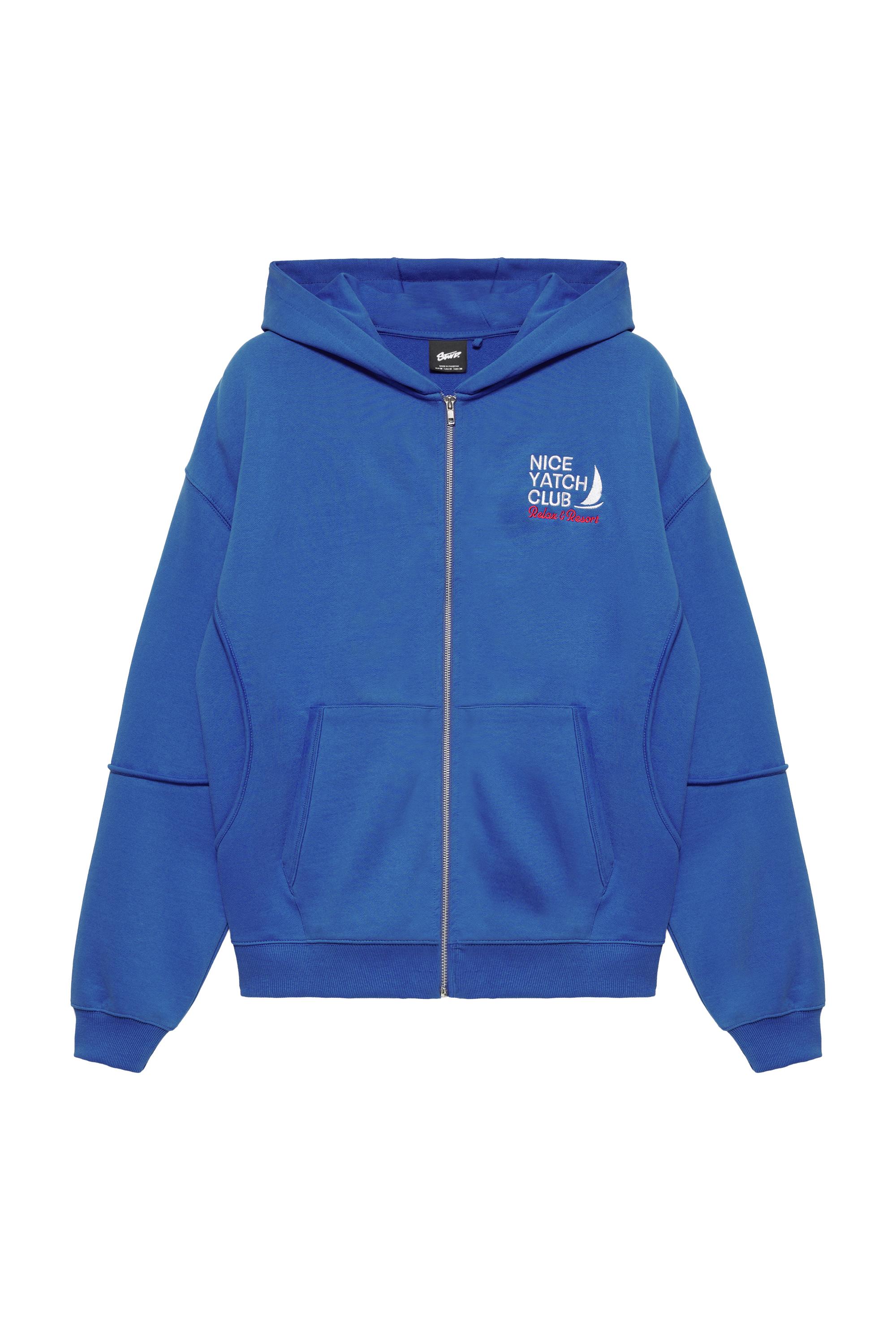 Pull&Bear Yacht Club Fermuarlı Sweatshirt görsel 4