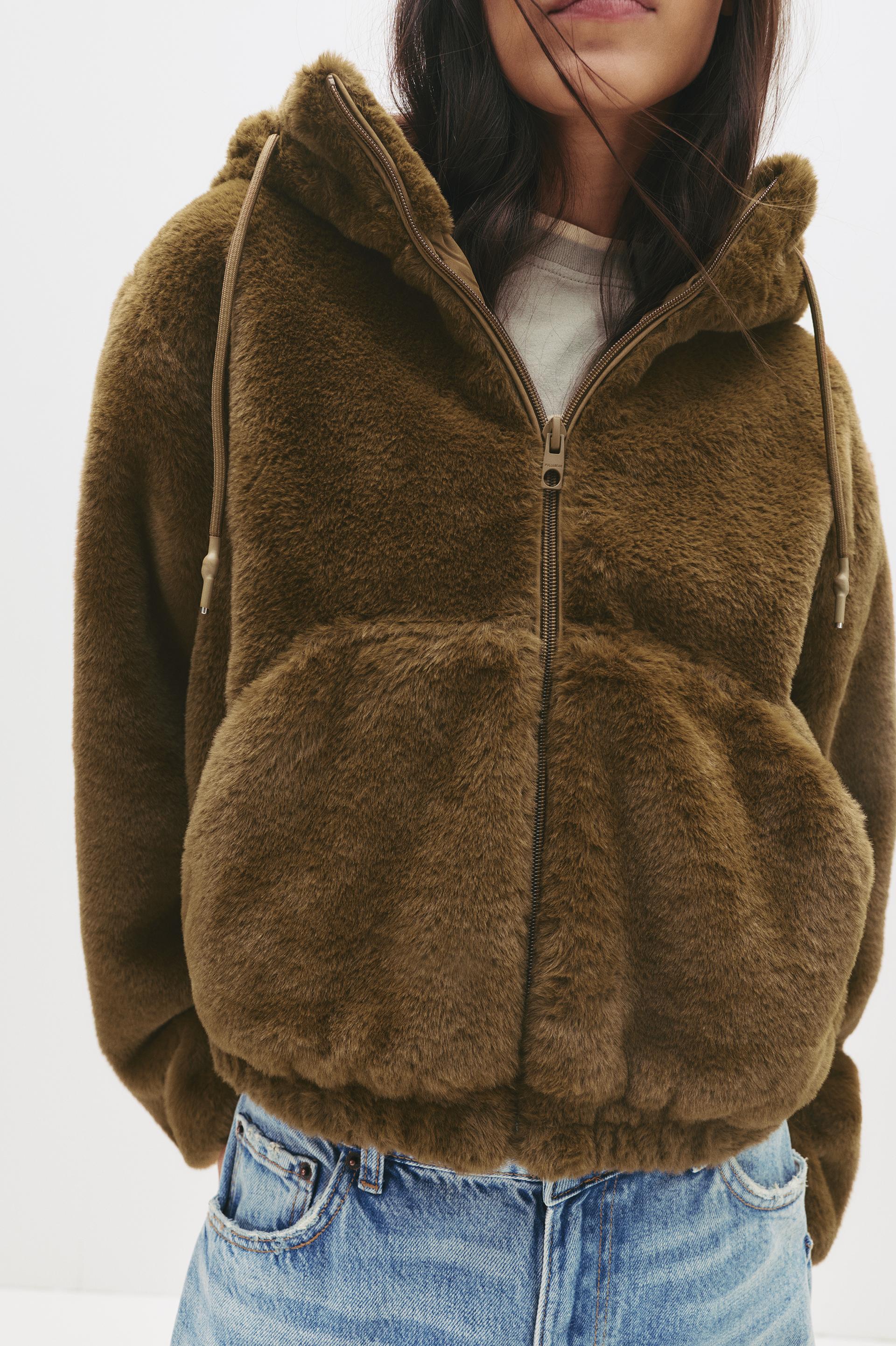 Cazadora Acolchada Chaqueta Pull And Bear Pelo Chaqueta Acolchada