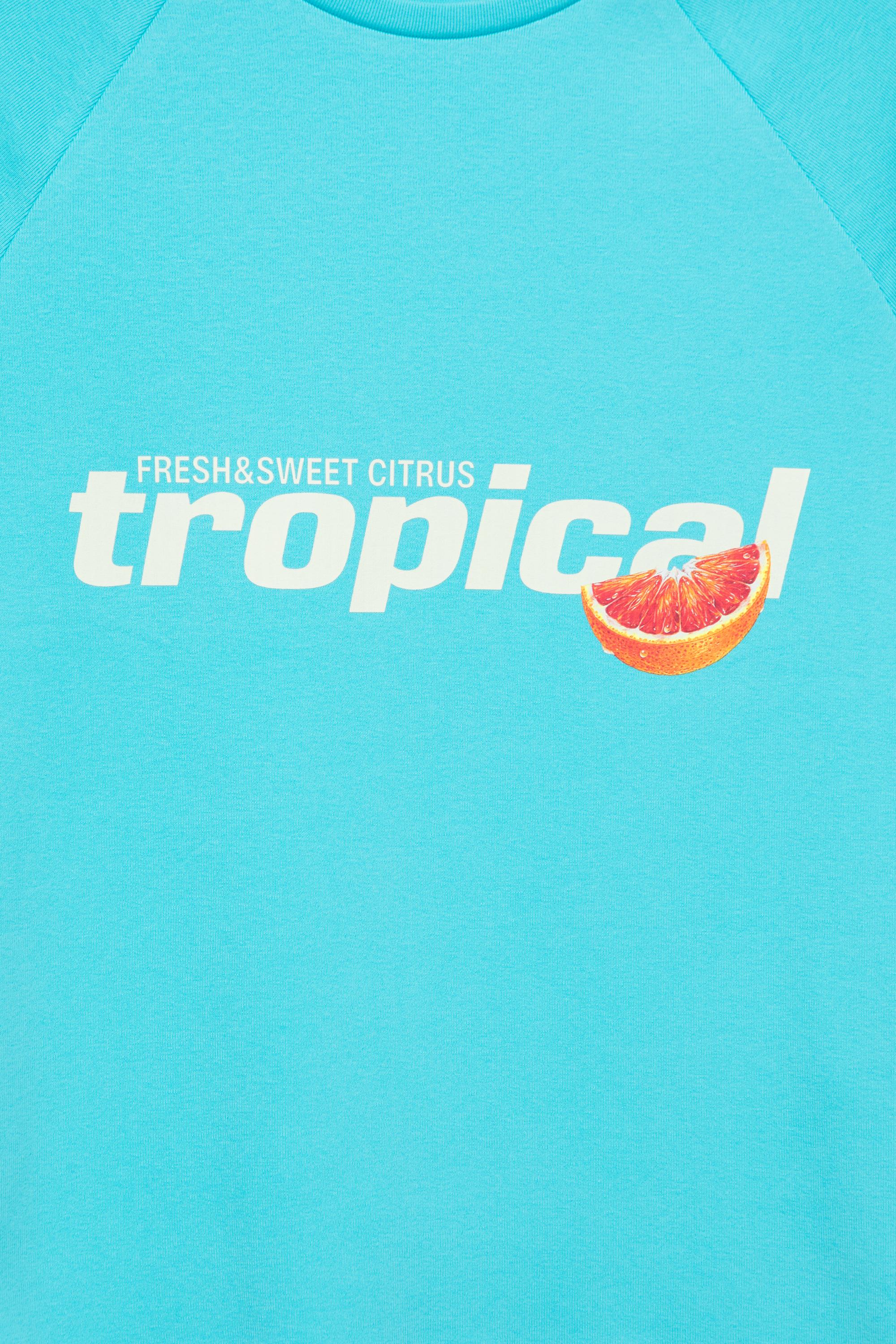 Fruit graphic T-shirt — Turquoise