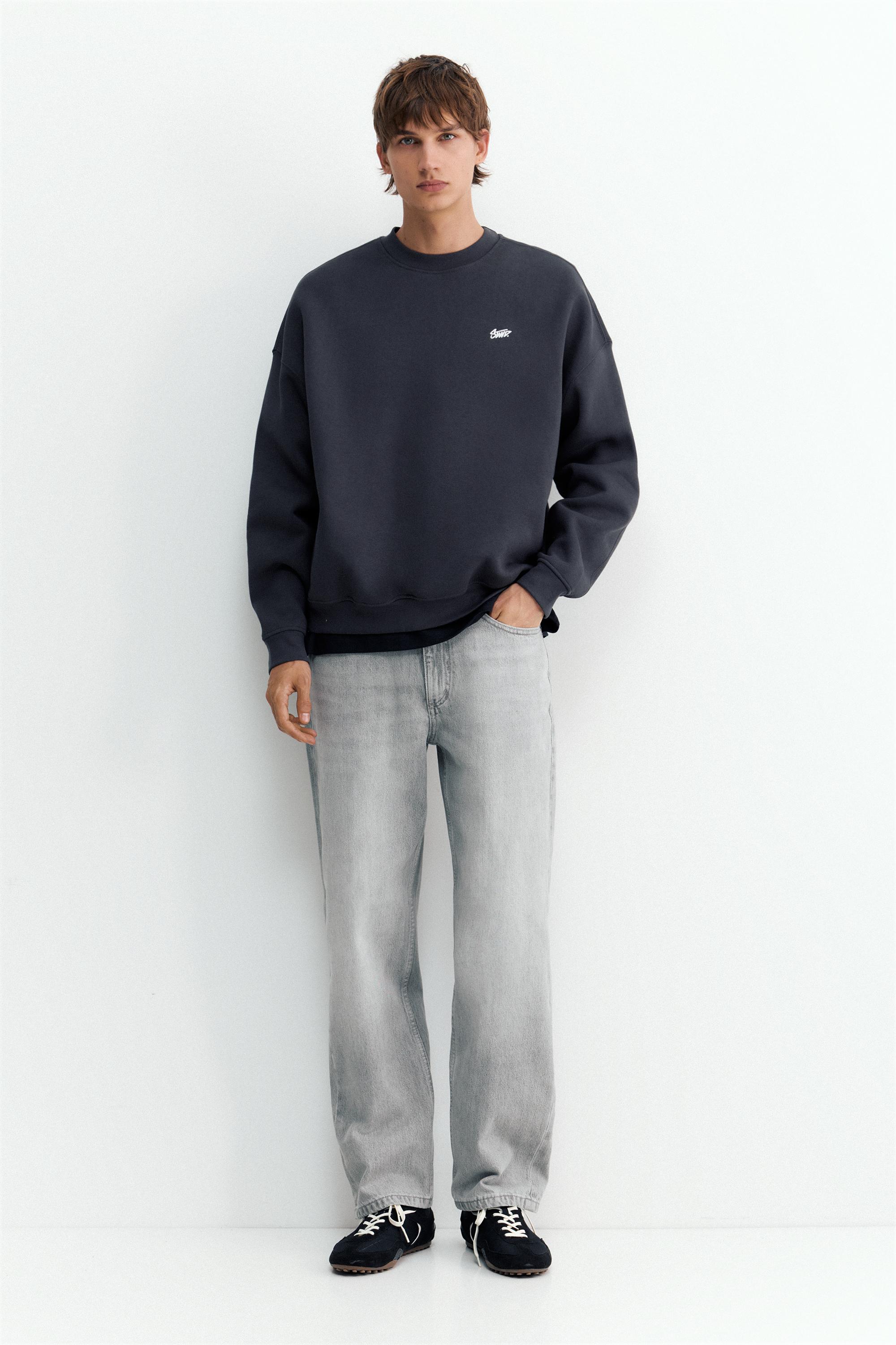 STWD boxy sweatshirt — Anthracite grey