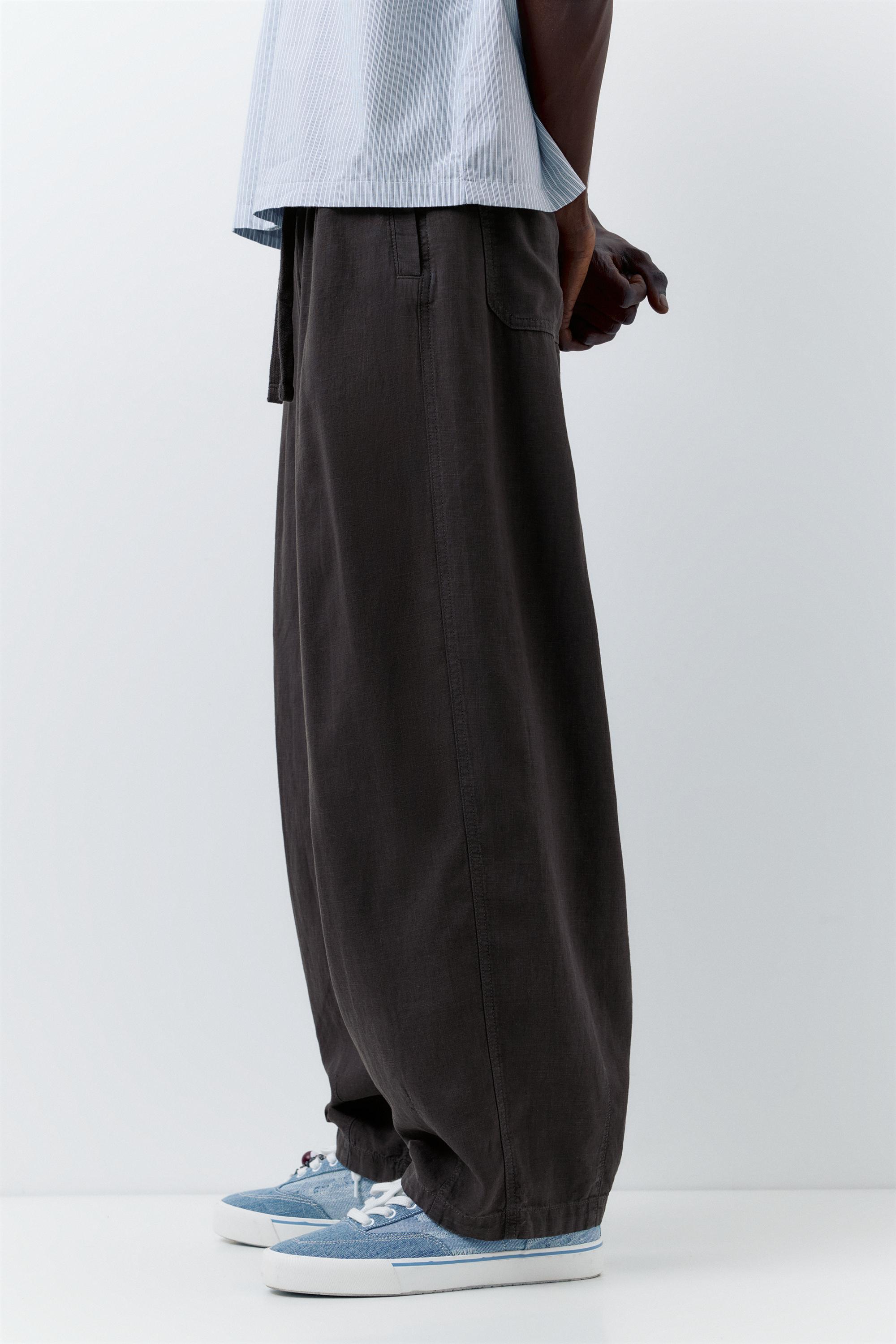 Ketenli jogger pantolon - Görsel 45