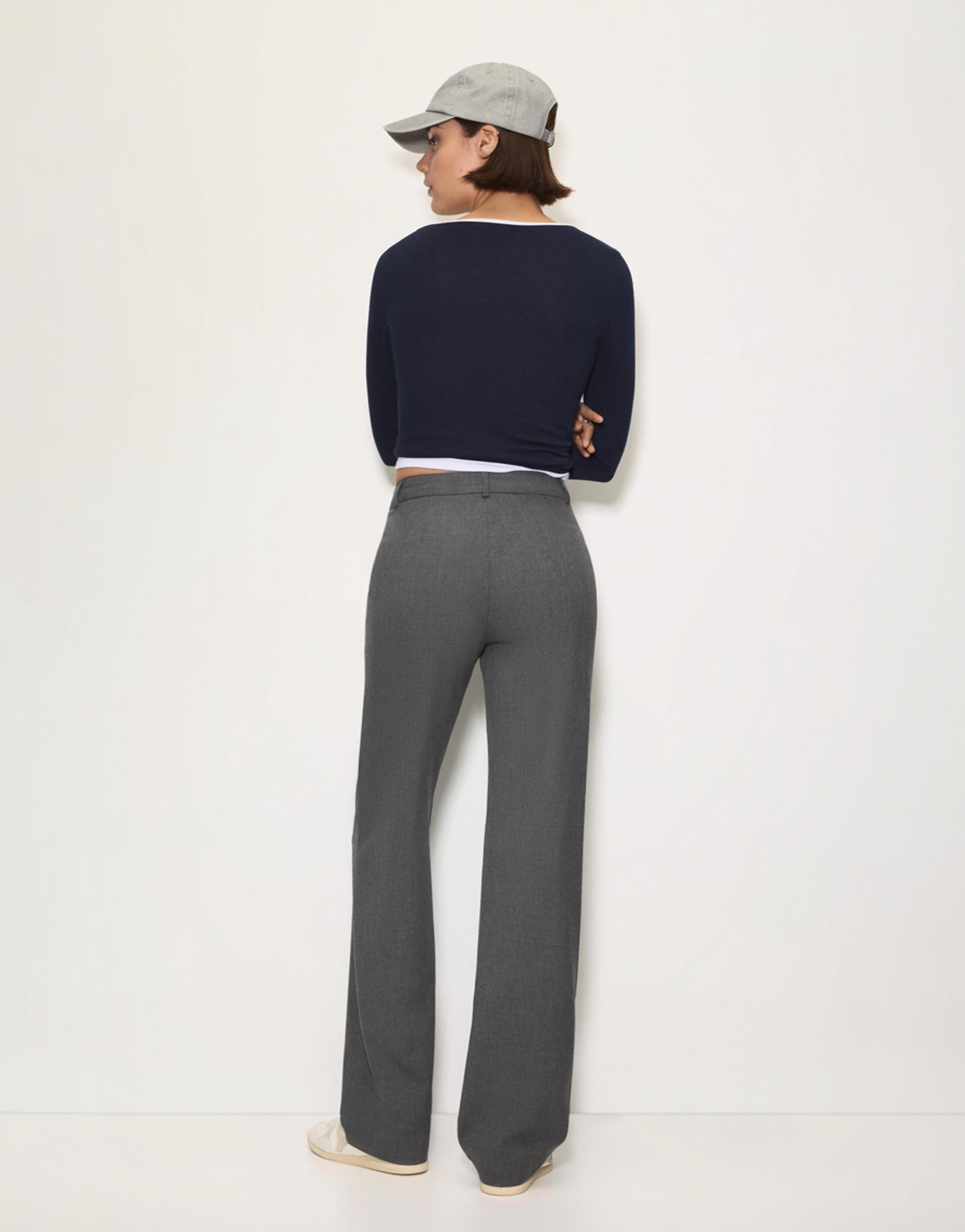 Smart trousers with seam detail — Grey