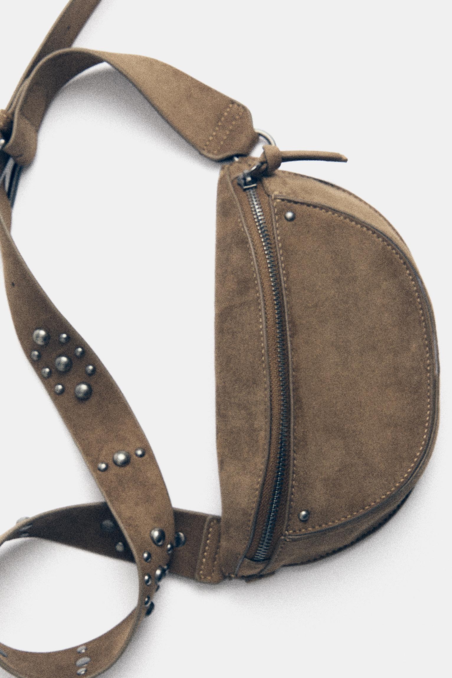 Studded belt bag — Leather