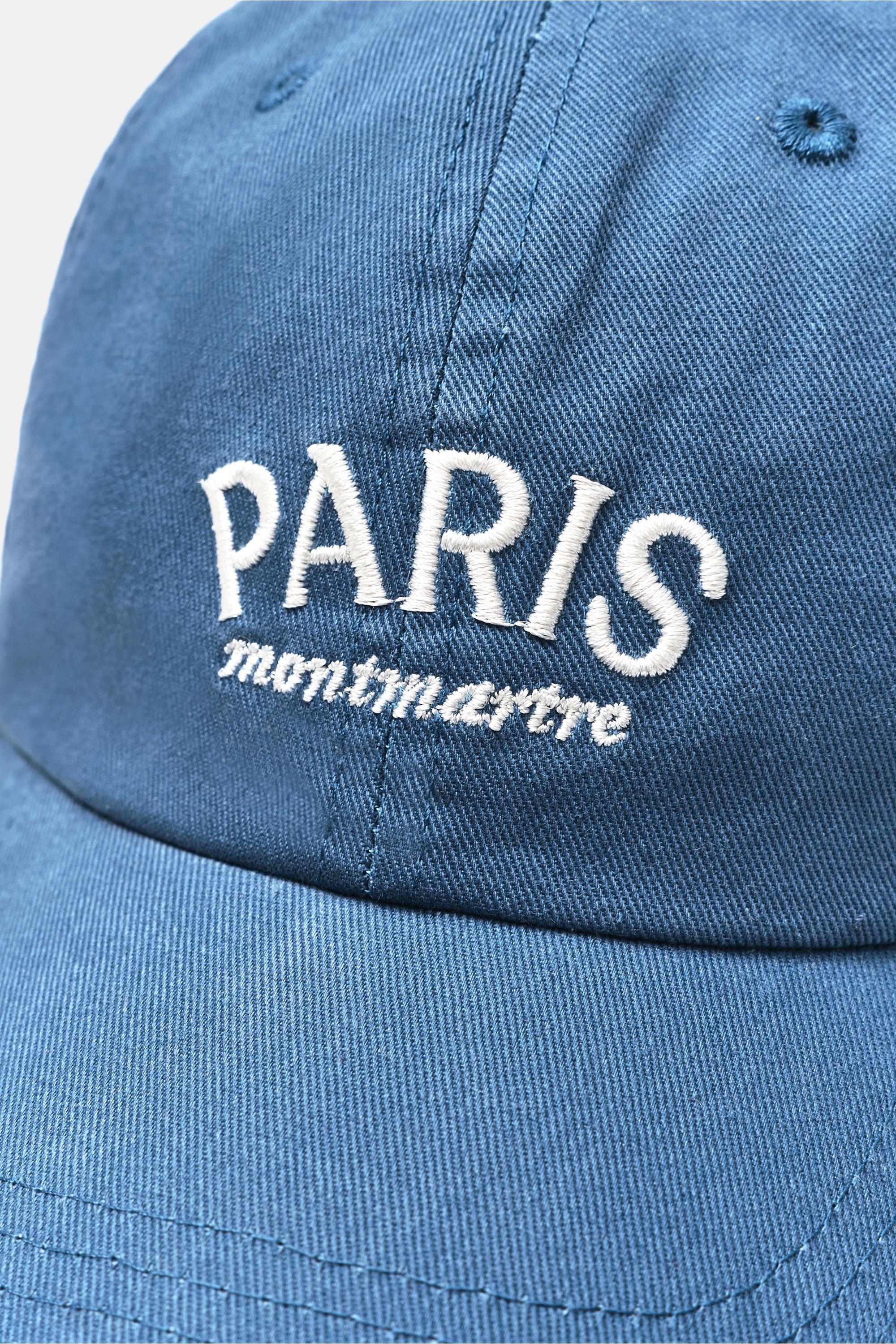 Embroidered Paris cap — Blue