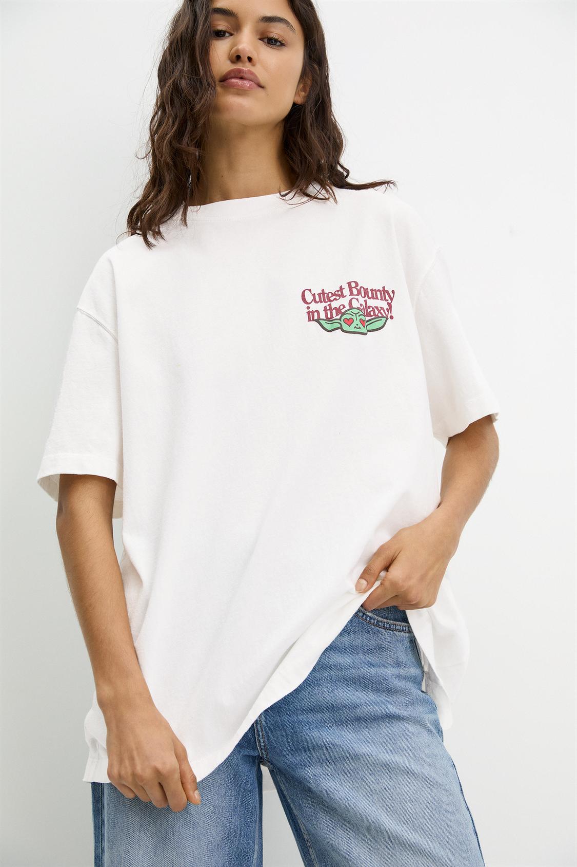 Camisetas Disney Camiseta Mujer Pull And Bear Camiseta Star Wars