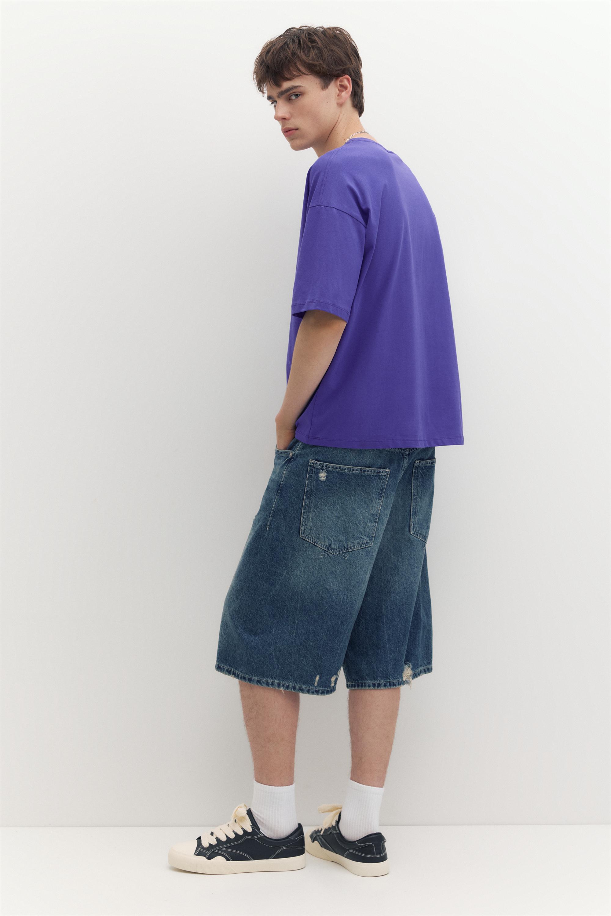 STWD label T-shirt — Mulberry