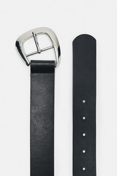 Metallic buckle belt — Black 3
