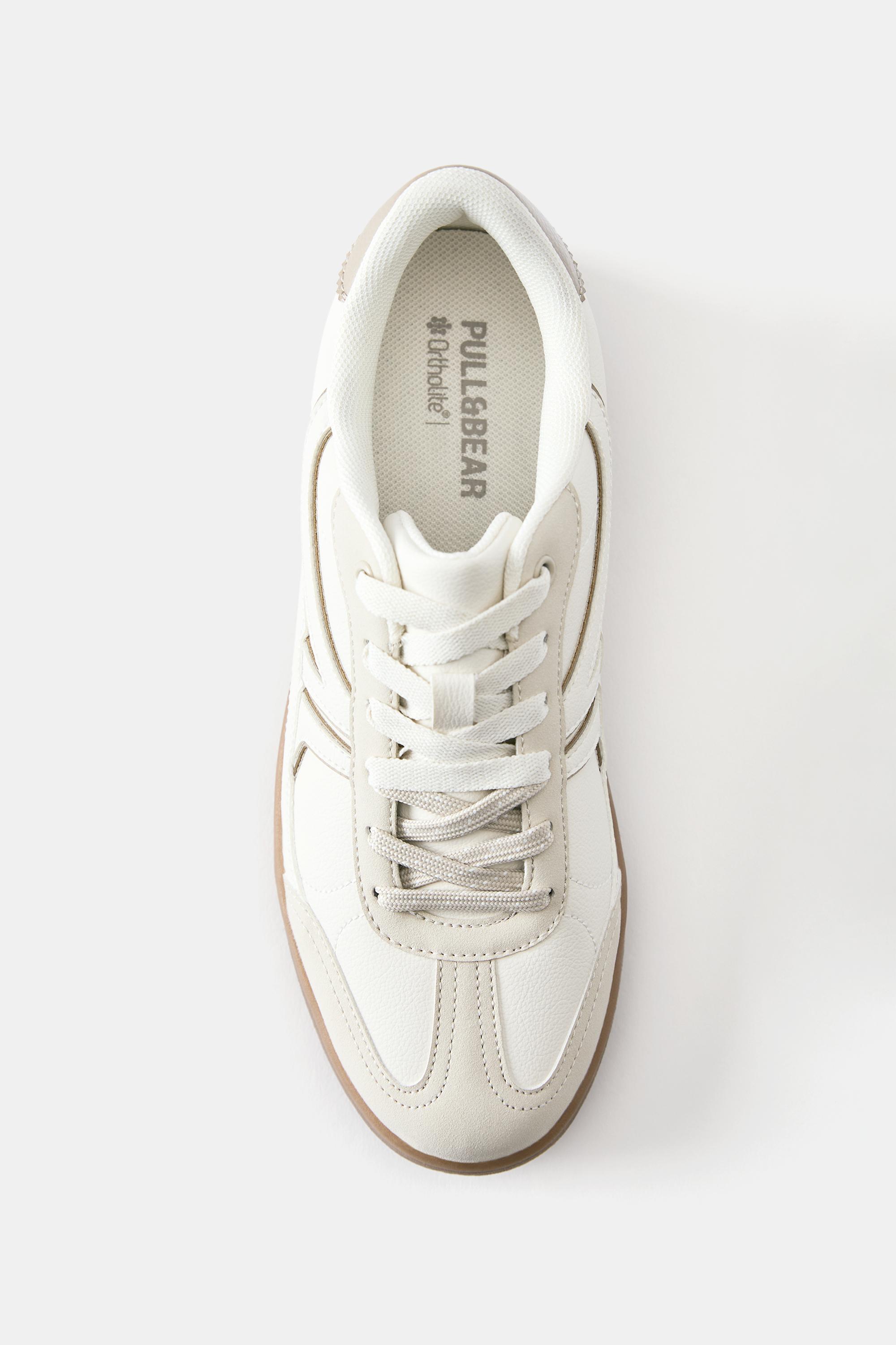 Retro trainers — Ecru