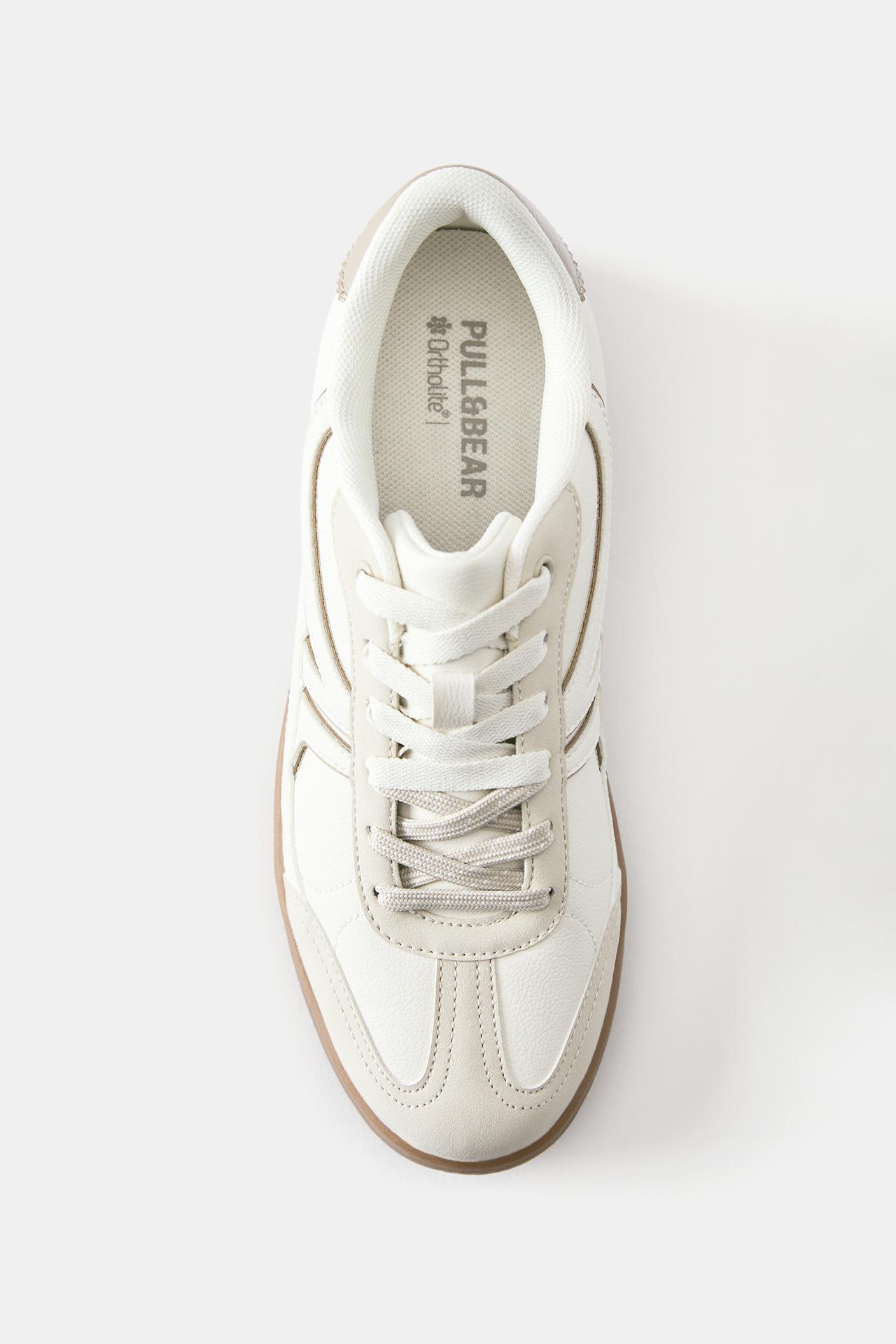 Retro trainers — Ecru