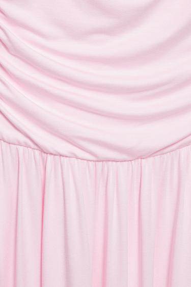 Pink open back knot midi dress — Pink 7