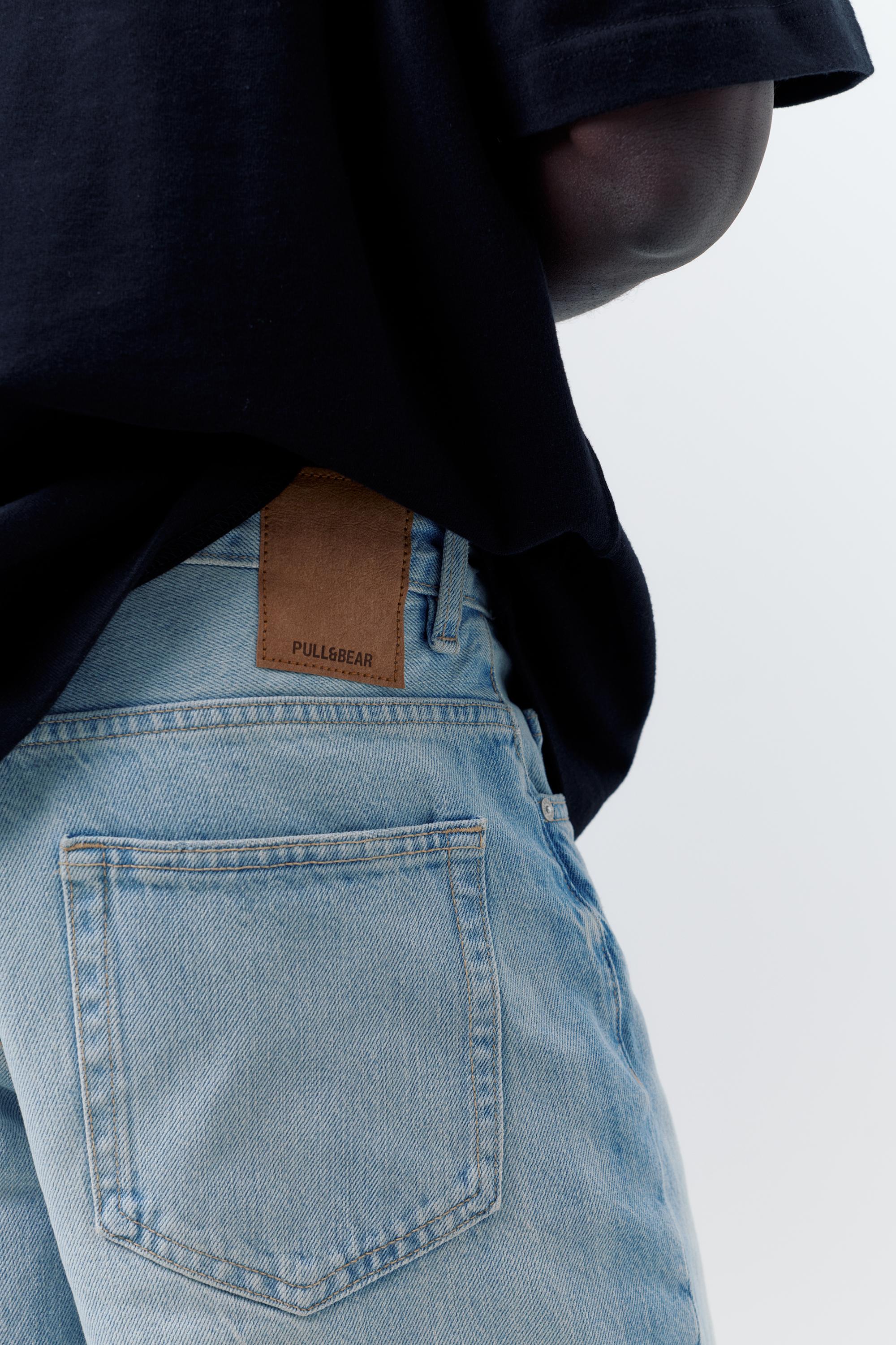 Standard denim Bermuda shorts — Pale indigo