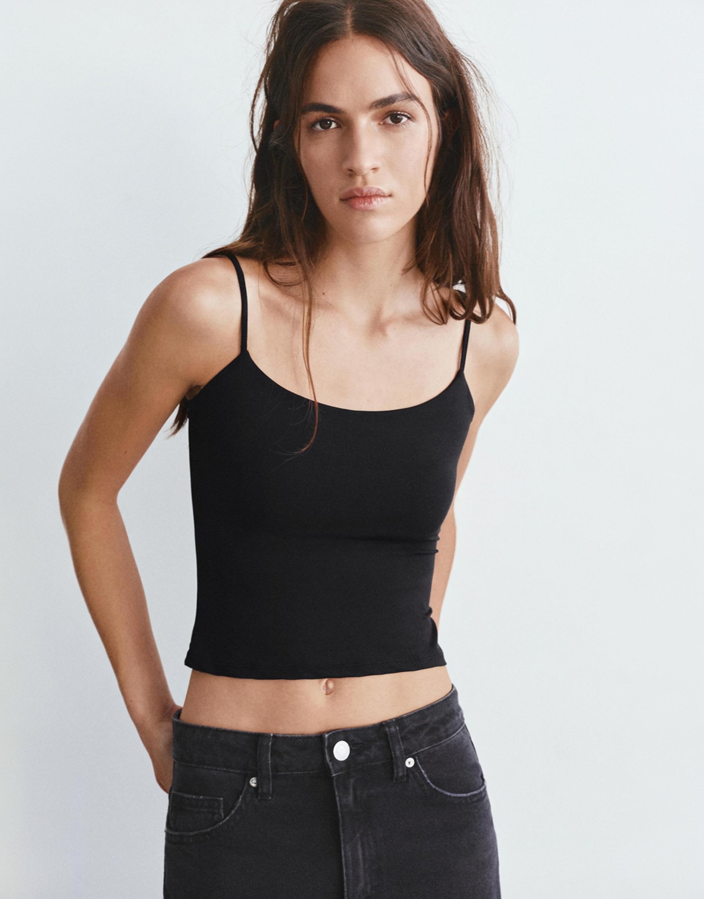 Basic top with adjustable straps — Black