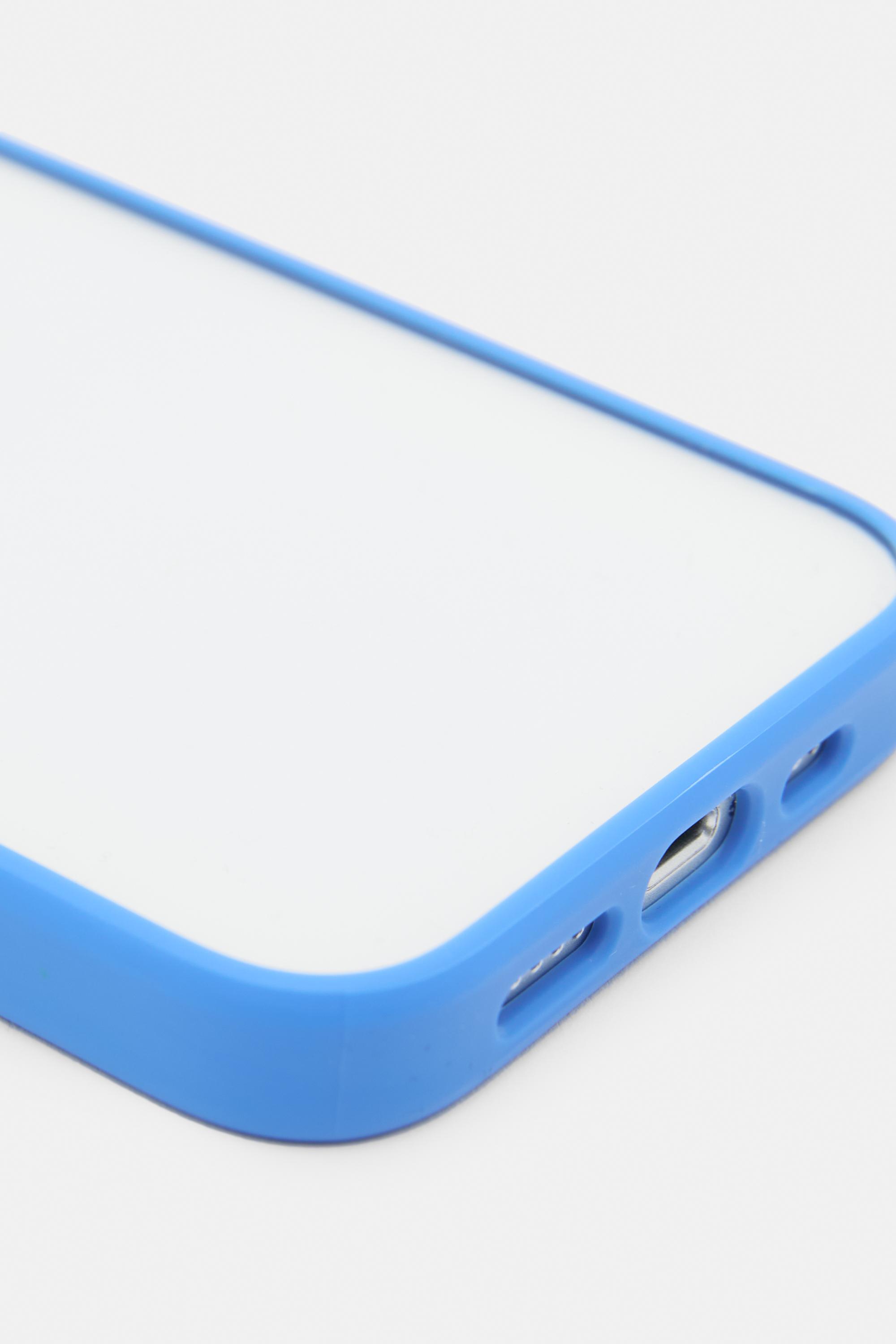 iPhone case with contrast border — Lavender blue