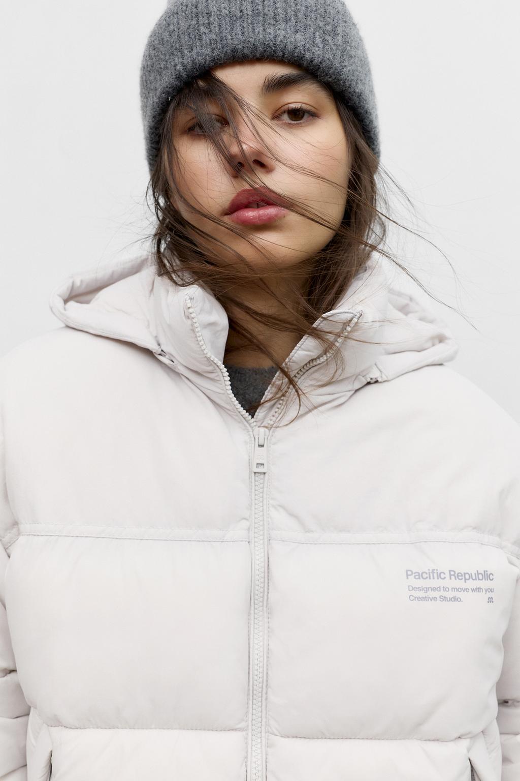 Logo puffer jacket PULL&BEAR