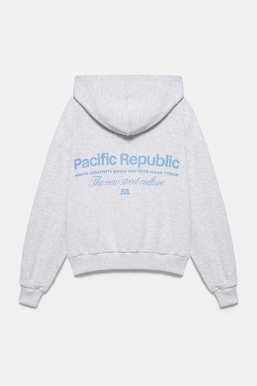Hoodie with logo — Grey marl 6