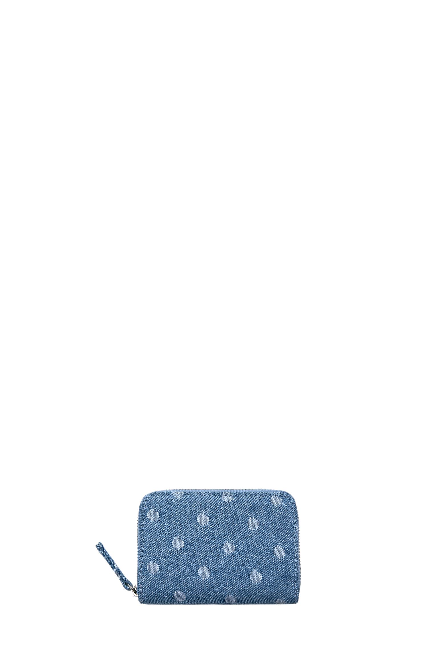 Denim polka dot wallet — Jeans