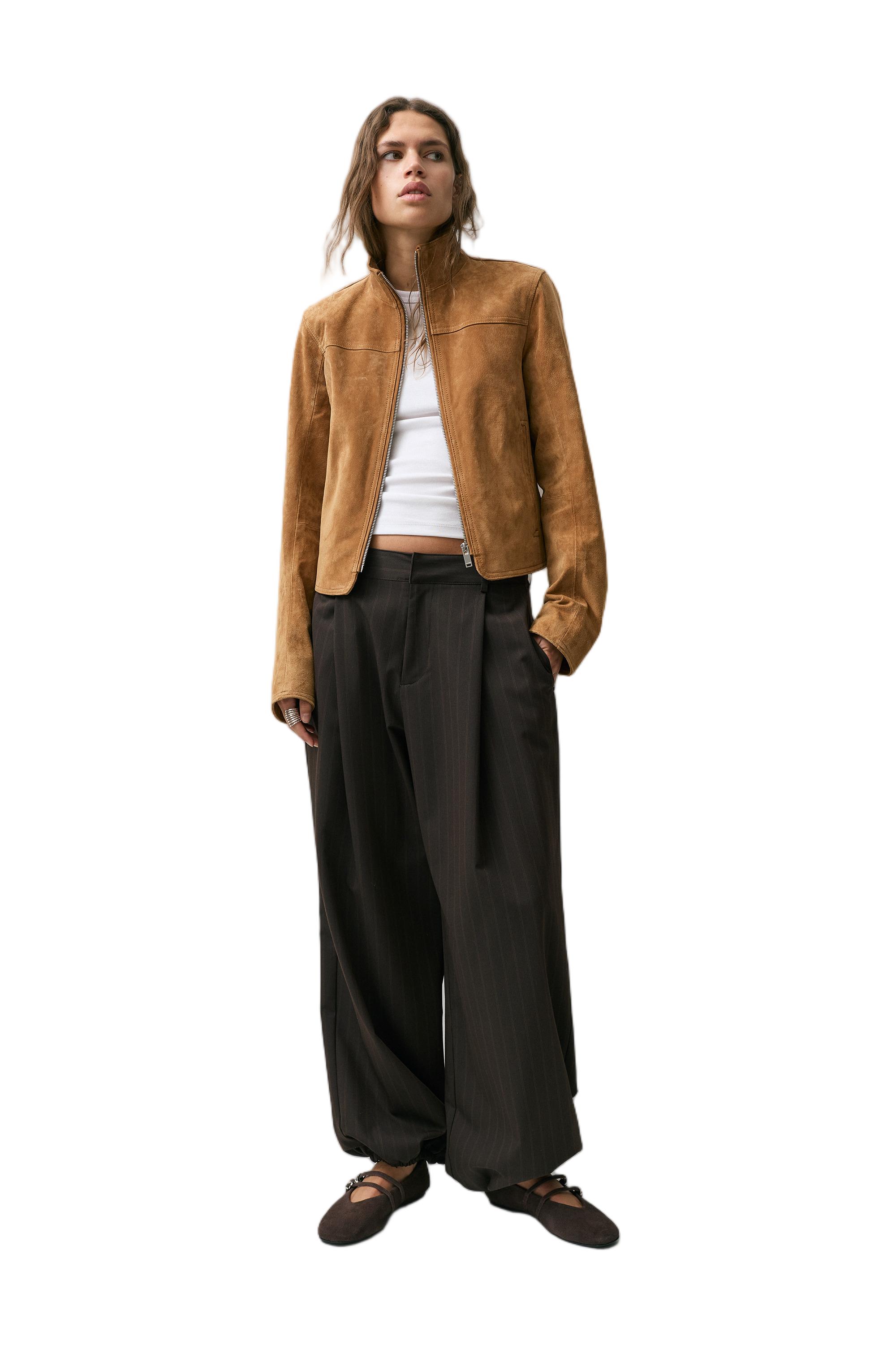 Şalvar pantolon çizgili pileli - Görsel 16