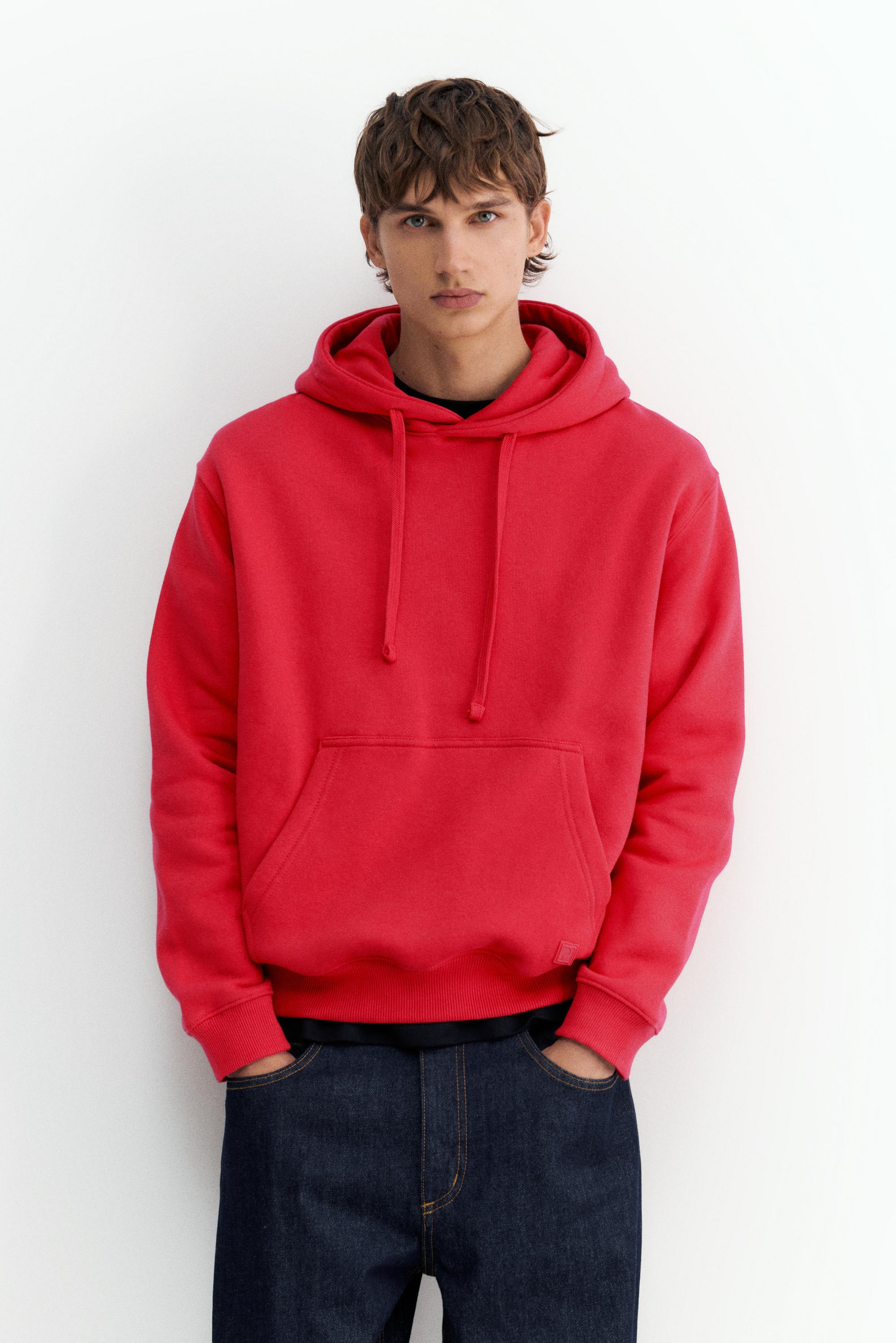 Basic hoodie — Red