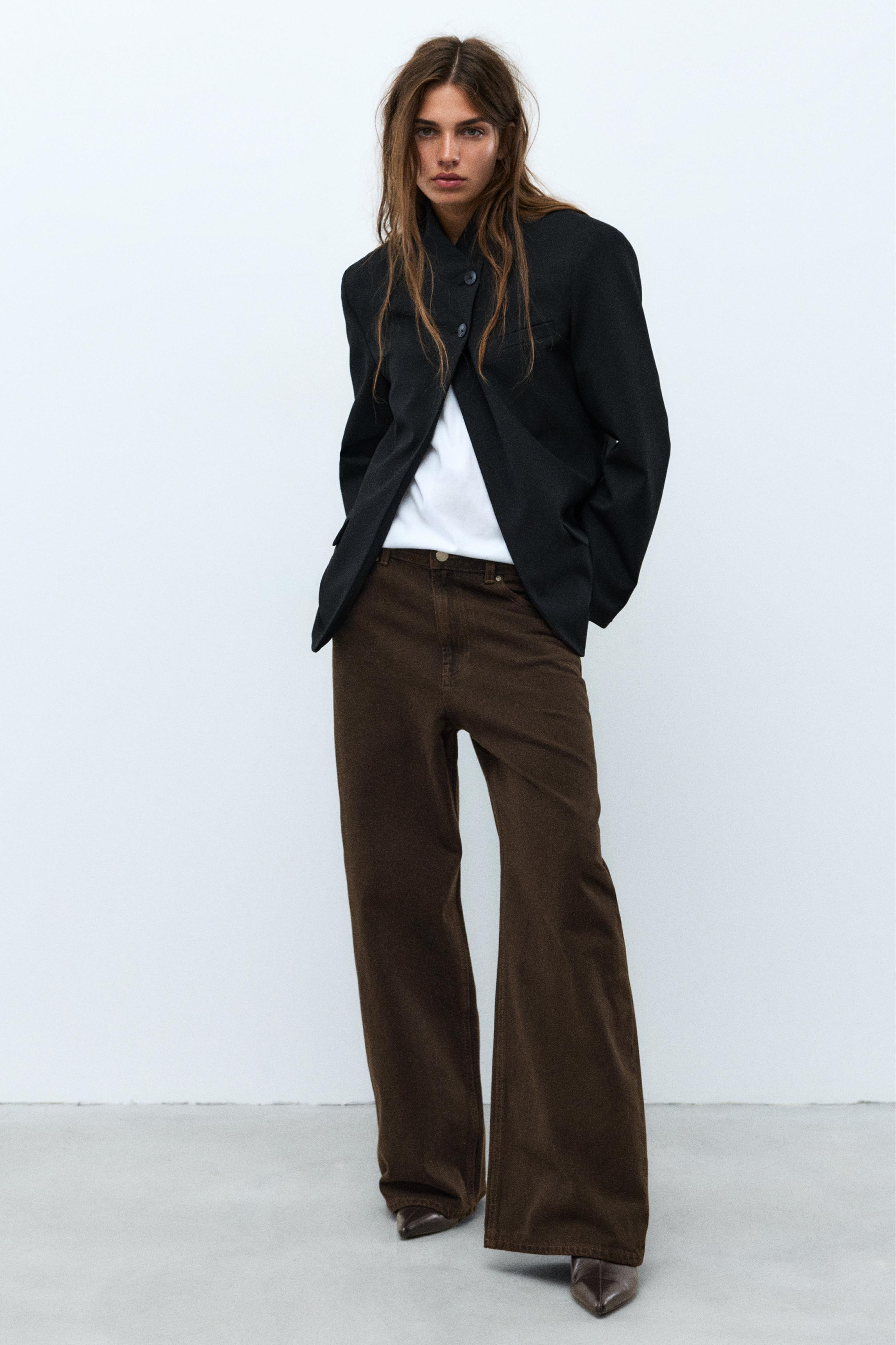 Pull&Bear Siyah kruvaze blazer görsel 8