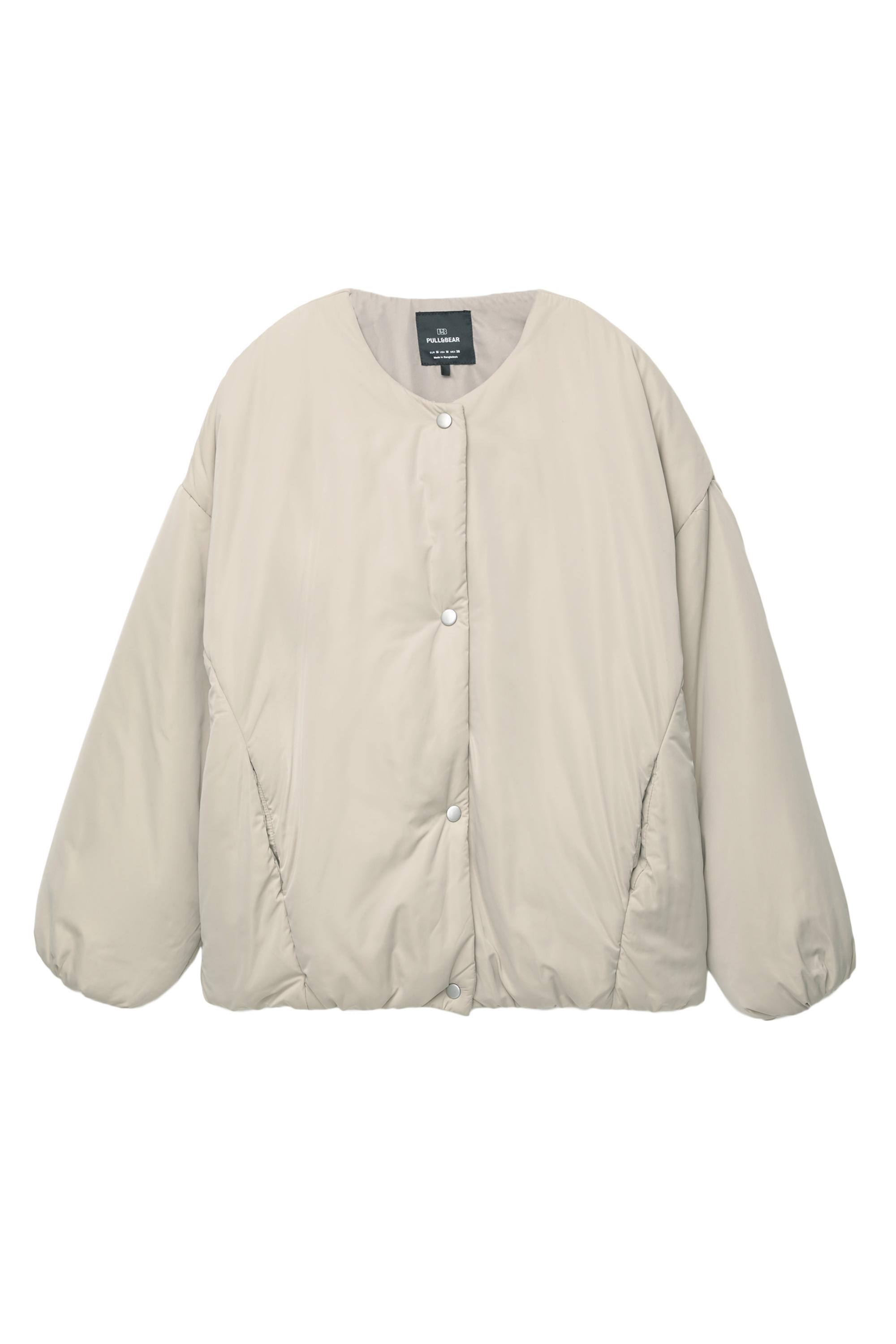 Çıtçıt düğmeli şişme mont - Görsel 12