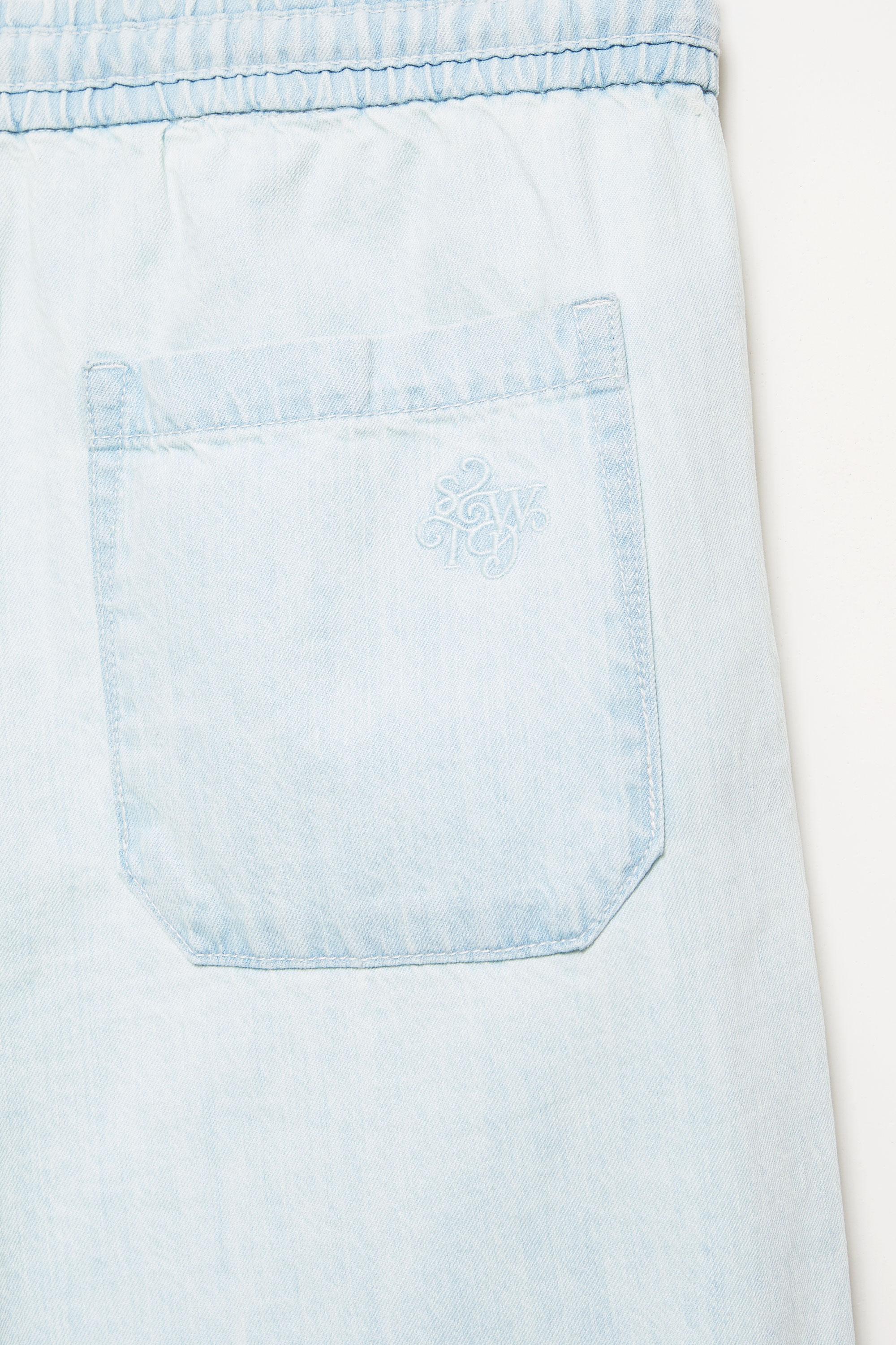 Denim joggers — Pale blue