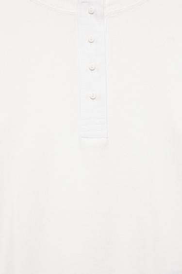 Slim fit henley neck T-shirt — Ice 8