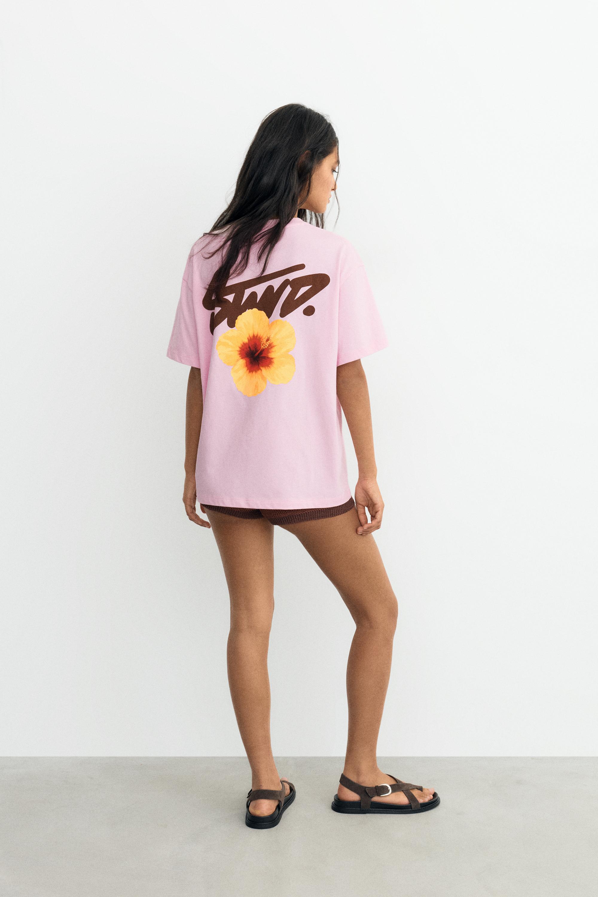 STWD flower T-shirt — Pink