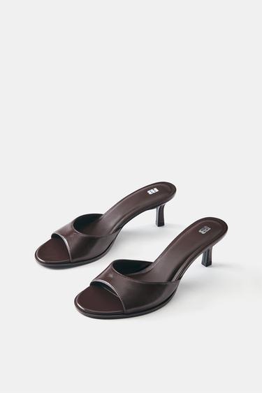 Mule high-heel sandals — Brown 3