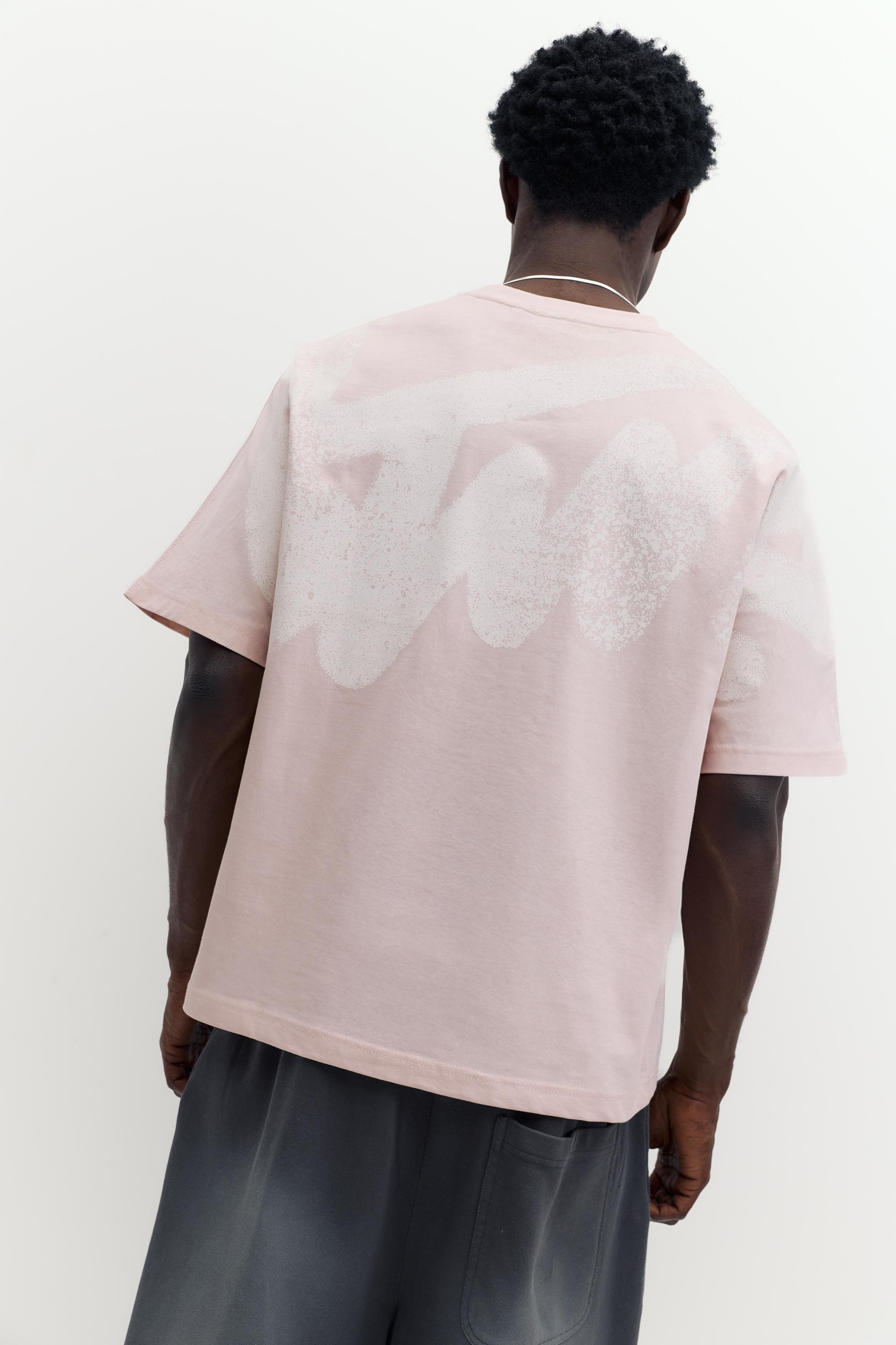 STWD graffiti logo T-shirt — Pink