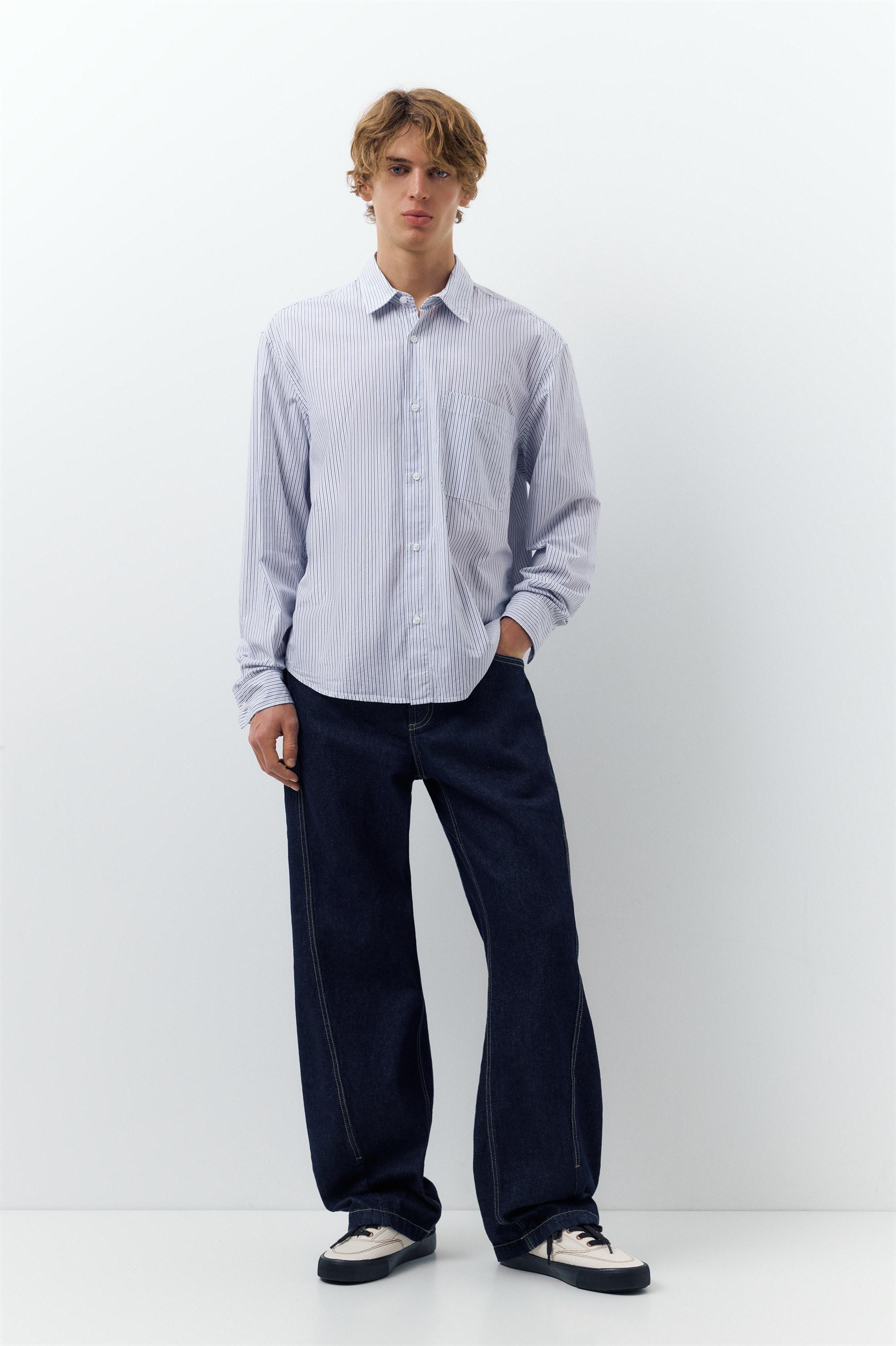 Çizgili uzun kollu gömlek - Görsel 27