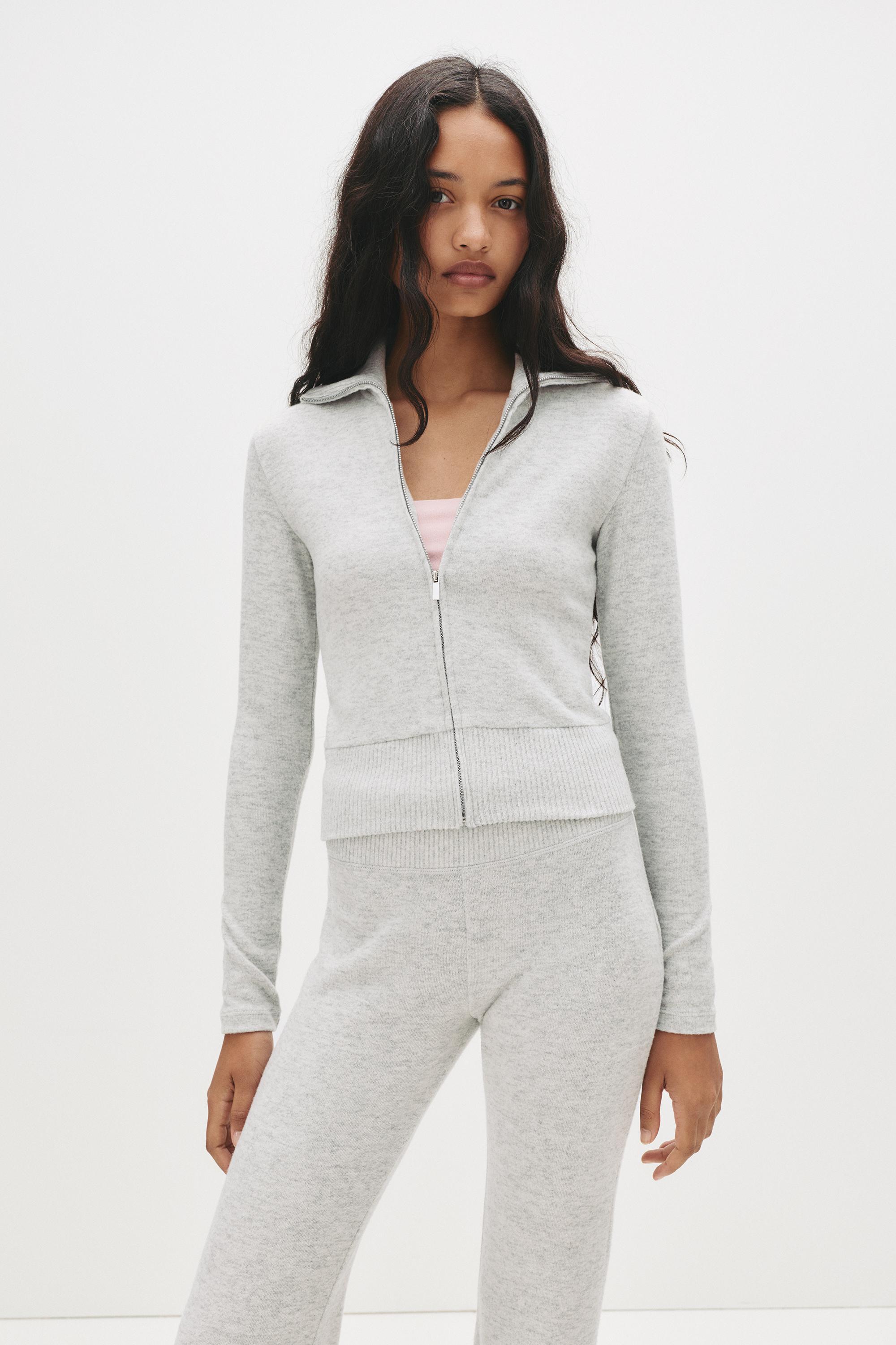 Soft-Touch-Jacke Mit Reißverschluss