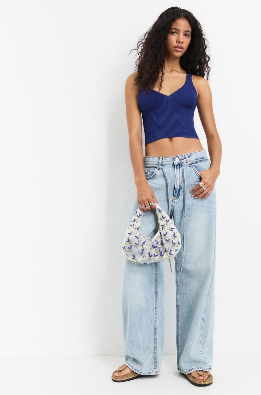 Top bralette punto PULL&BEAR