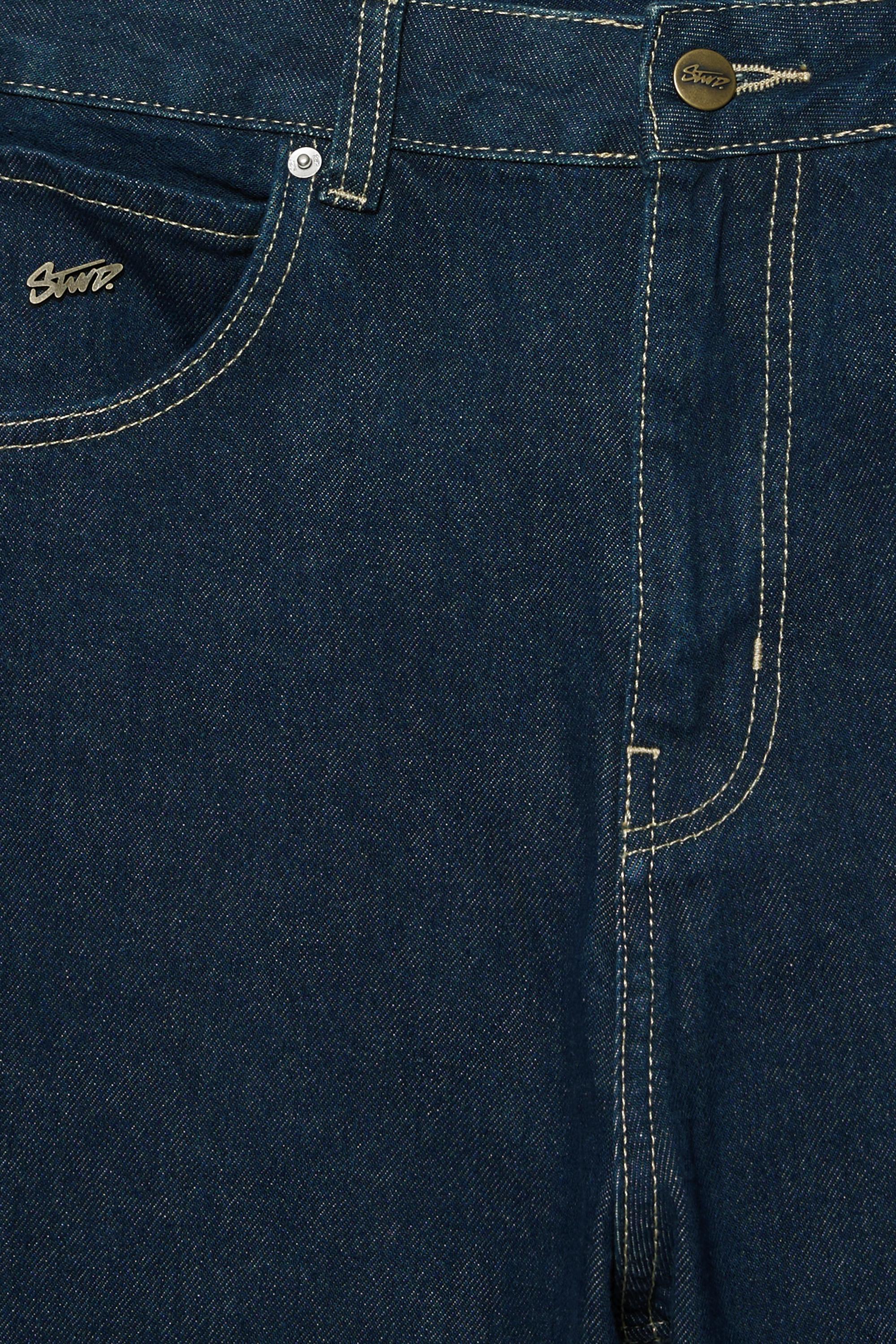 Relaxed fit baggy jeans — Indigo