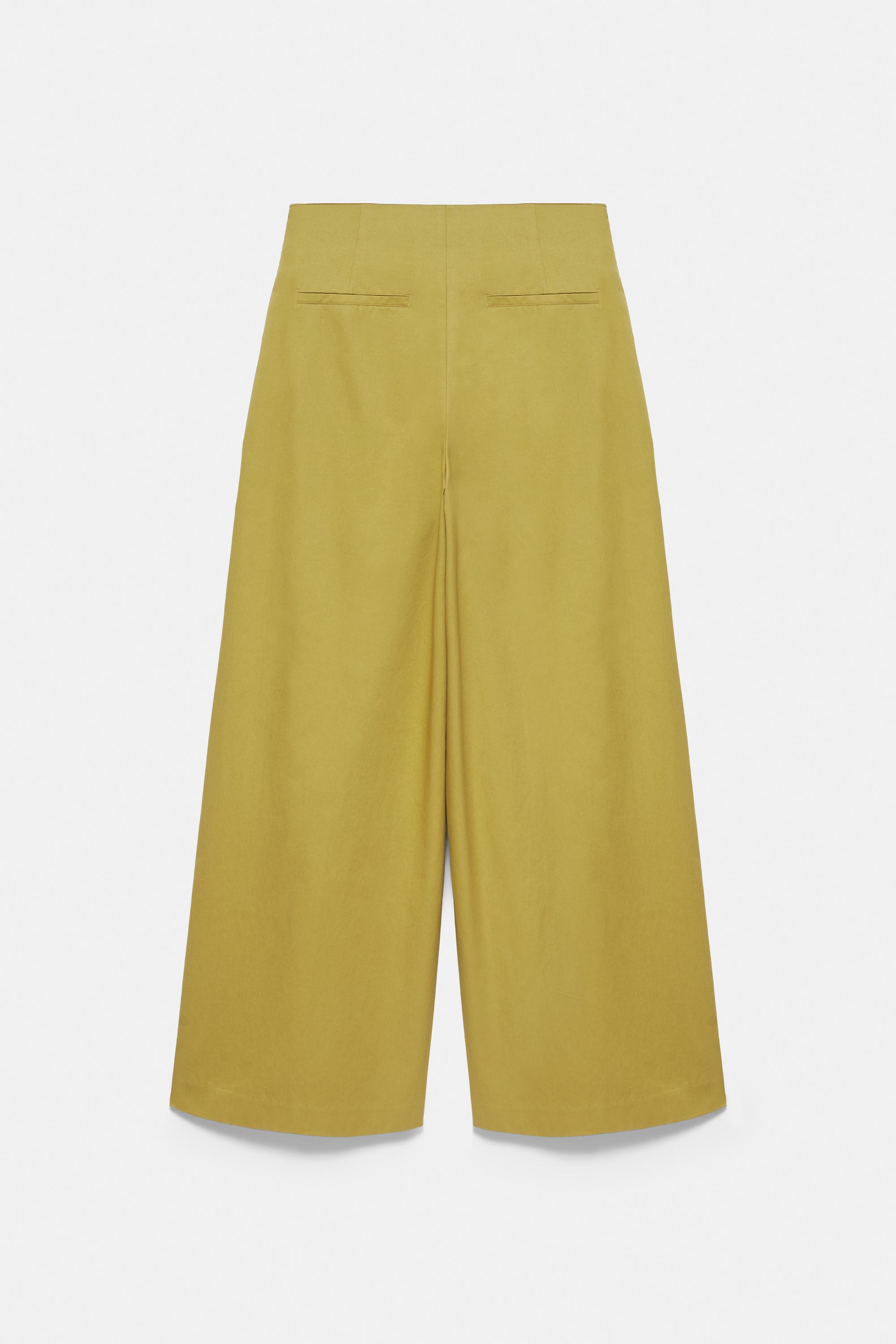 Darted barrel trousers — Olive