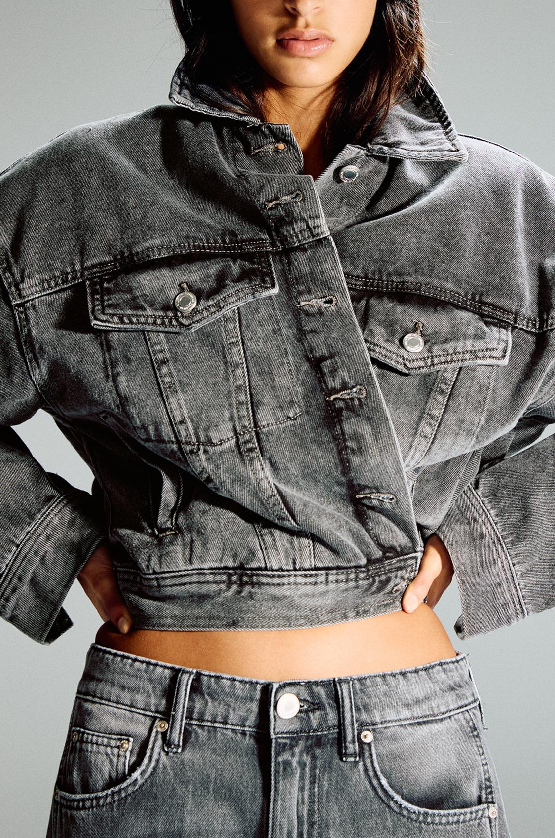 Basic-Jeansjacke - PULL&BEAR 