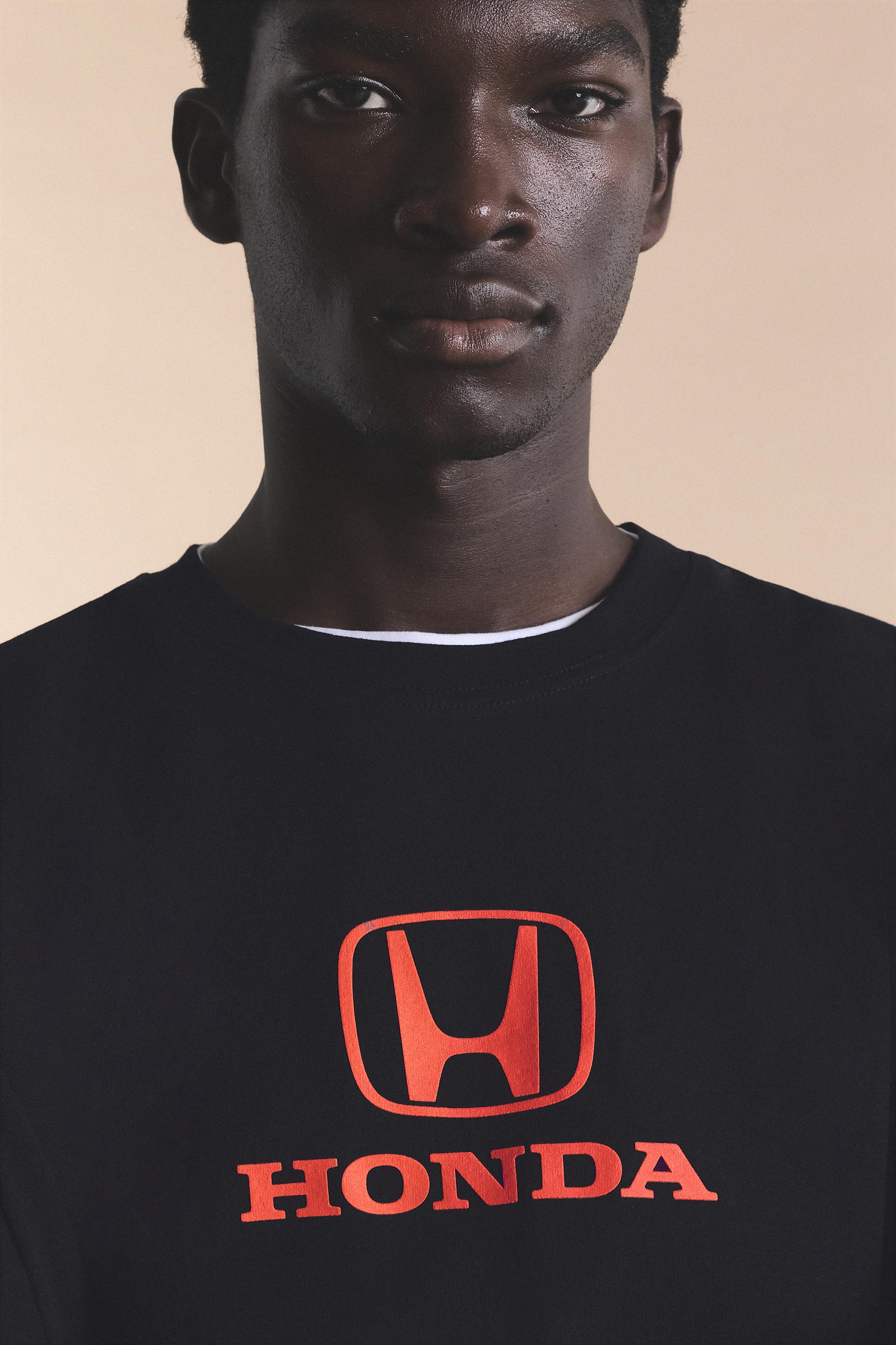 Relaxed fit Honda logo T-shirt — Black