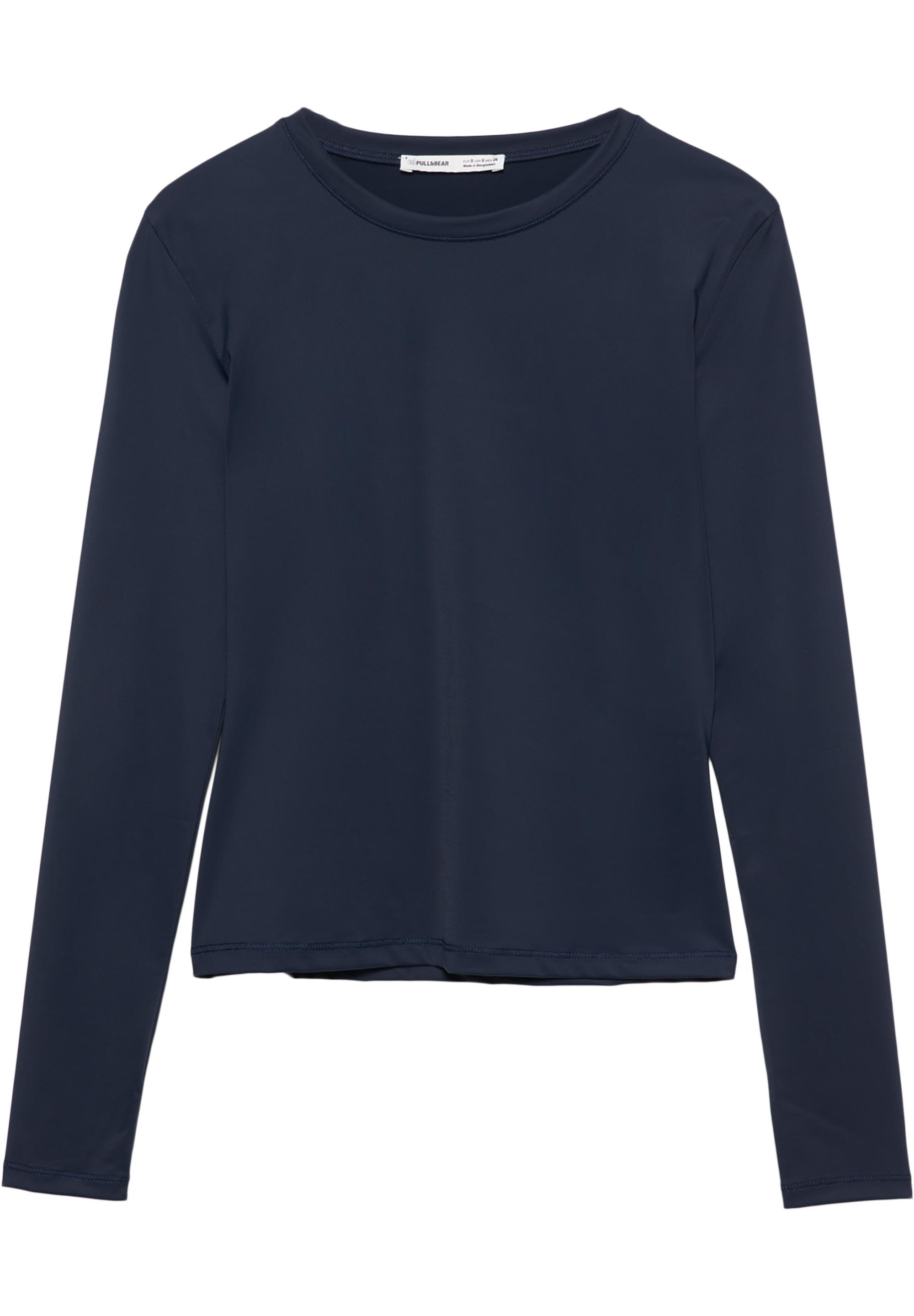 Fitted polyamide T-shirt — Navy