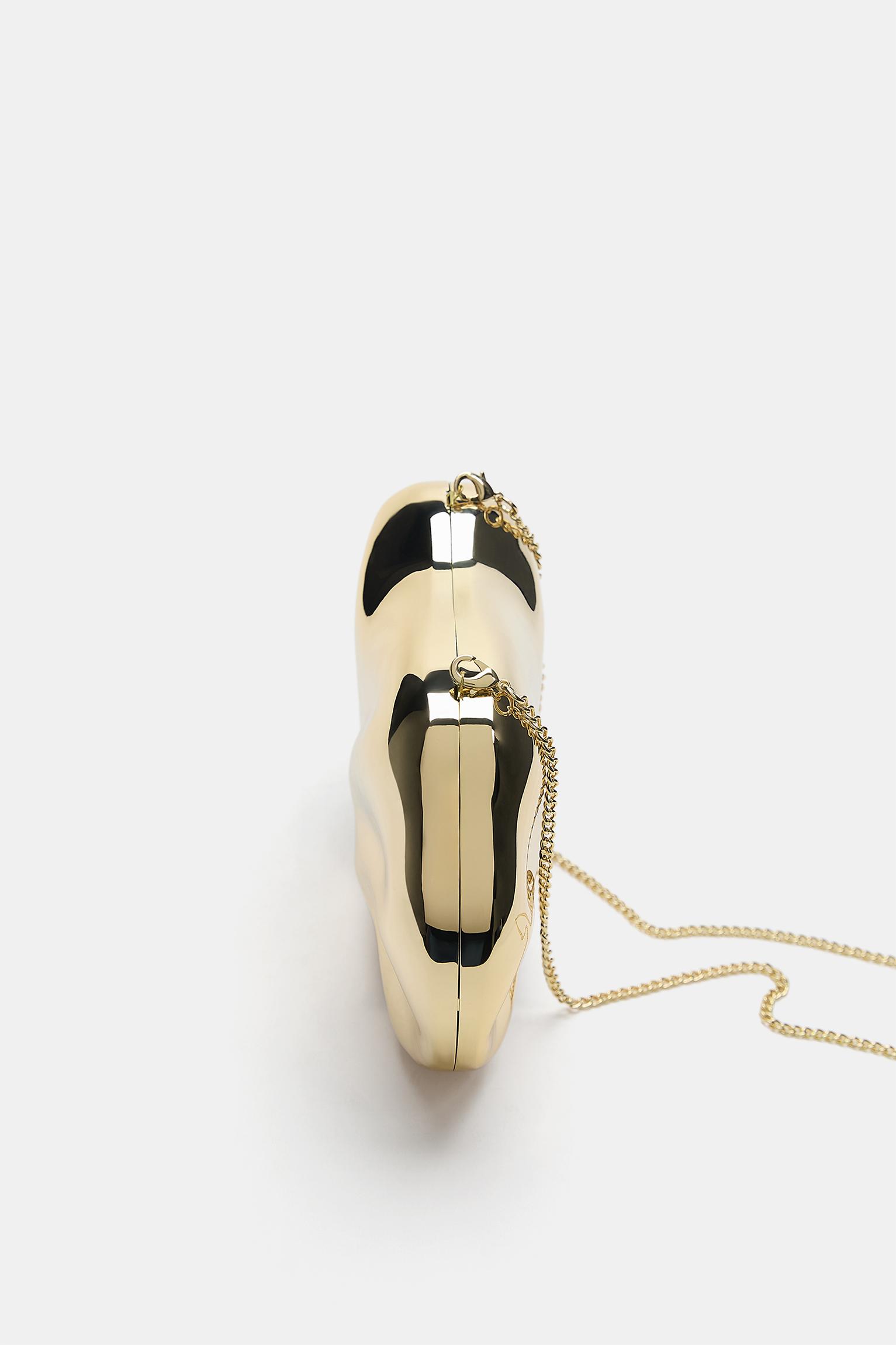 Metalik clutch çanta - Görsel 39