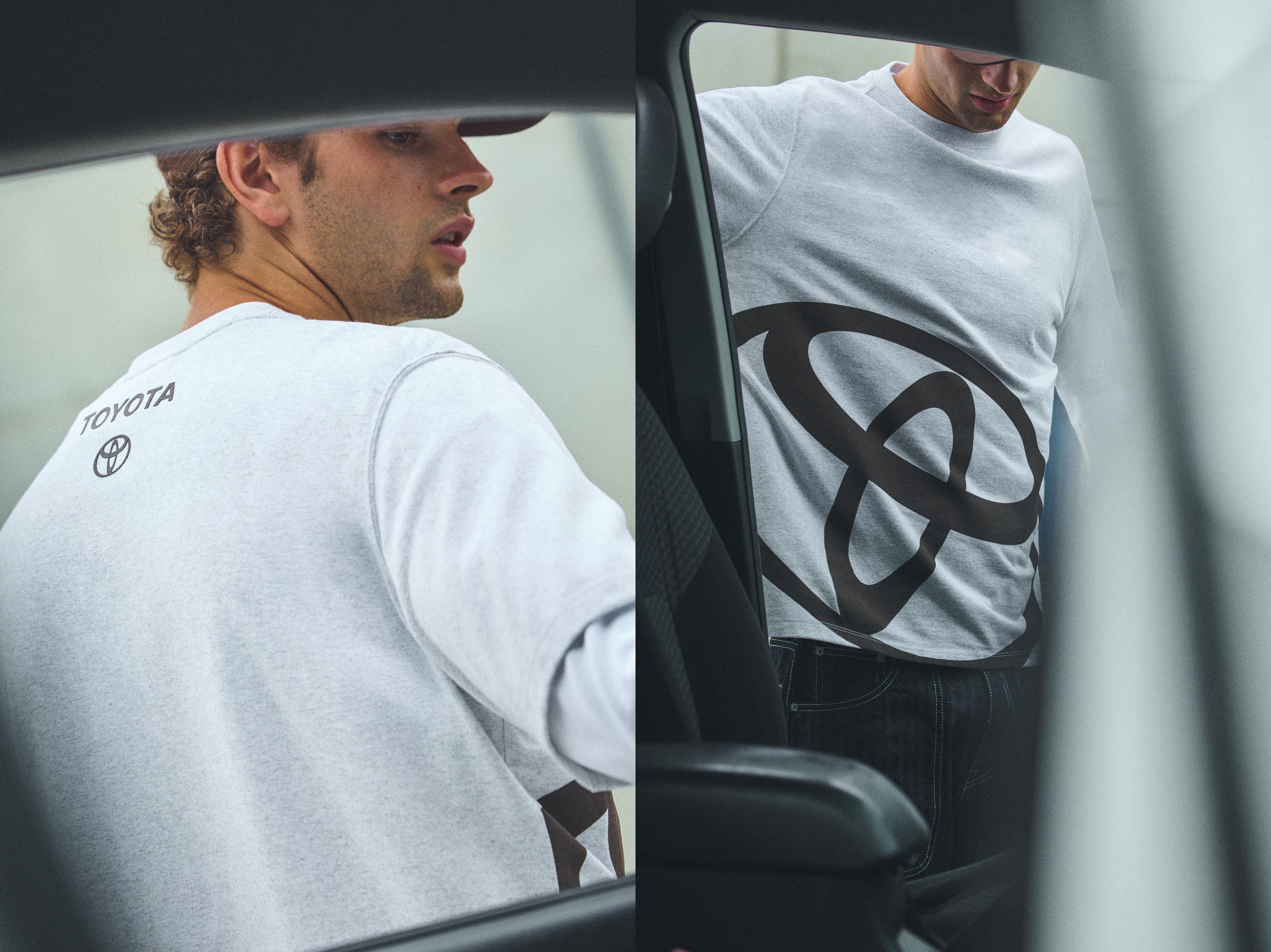 Regular fit Toyota logo T-shirt — Grey marl