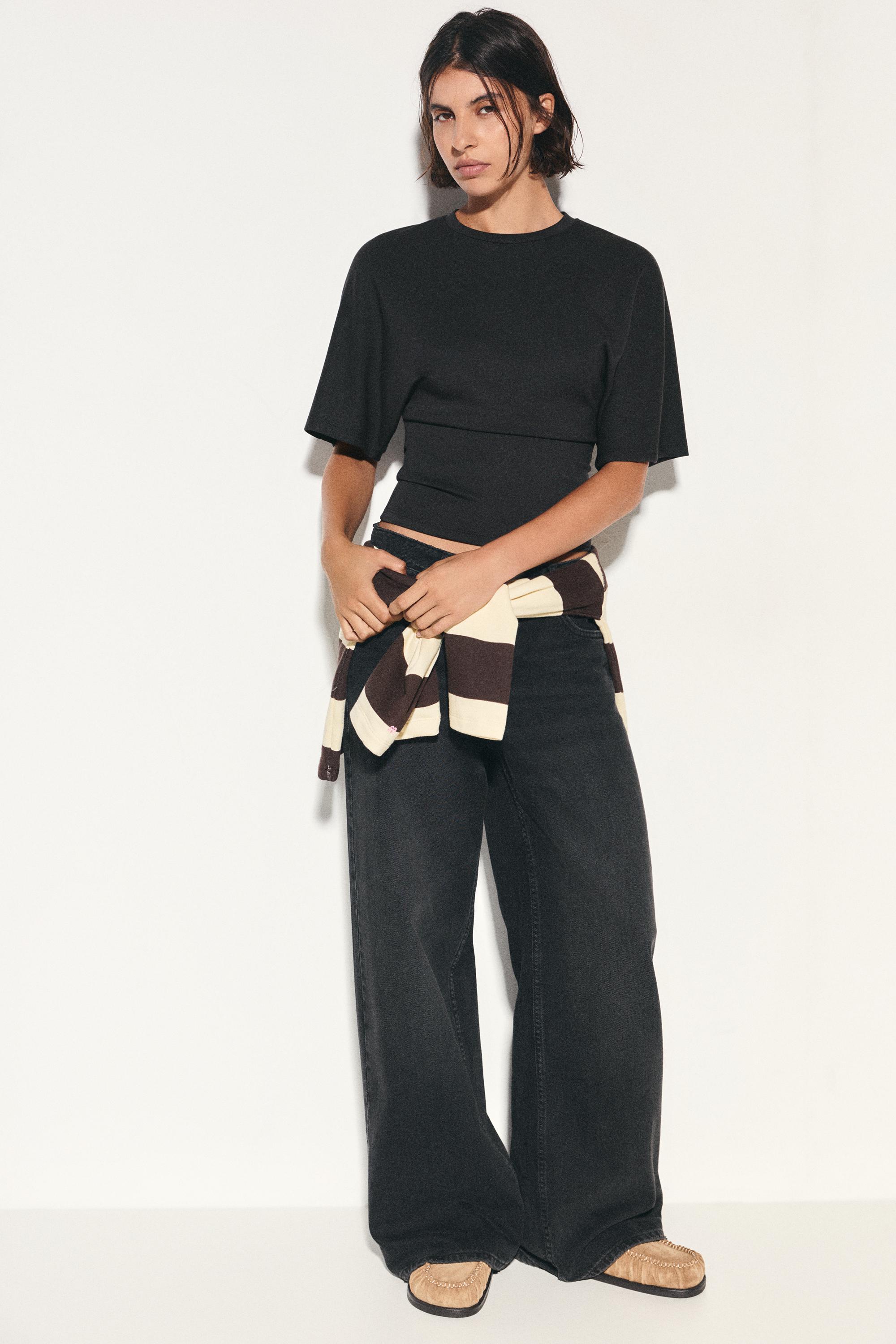 Modal batwing sleeve T-shirt — Anthracite grey