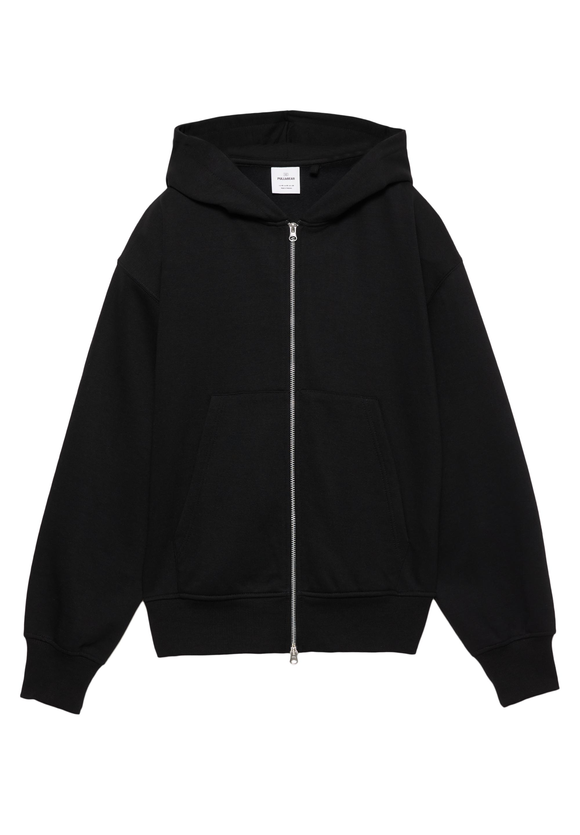 Fermuarlı kapüşonlu sweatshirt