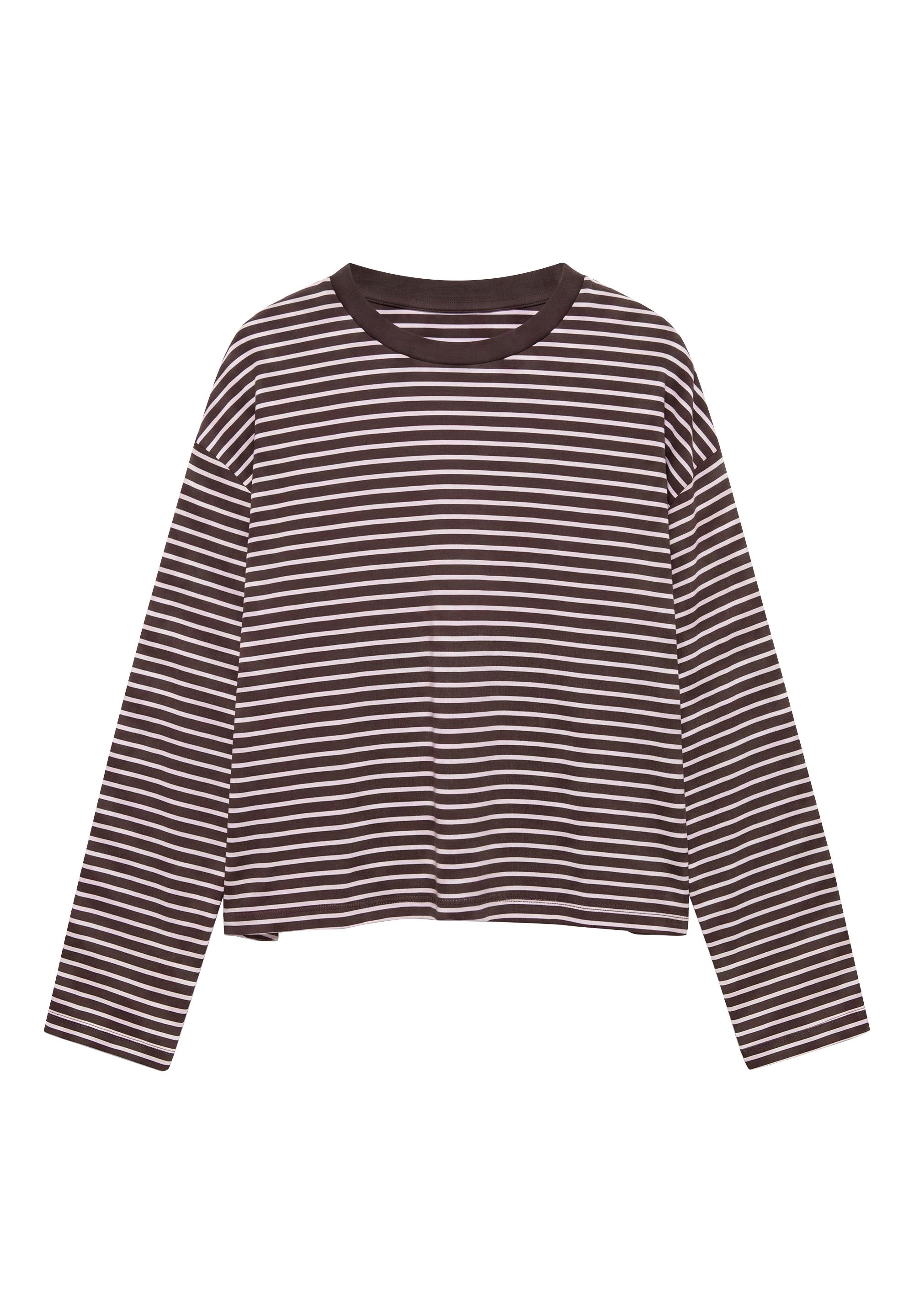 Boxy-fit long sleeve T-shirt — Pink
