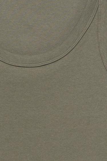 Basic tank top — Khaki 7