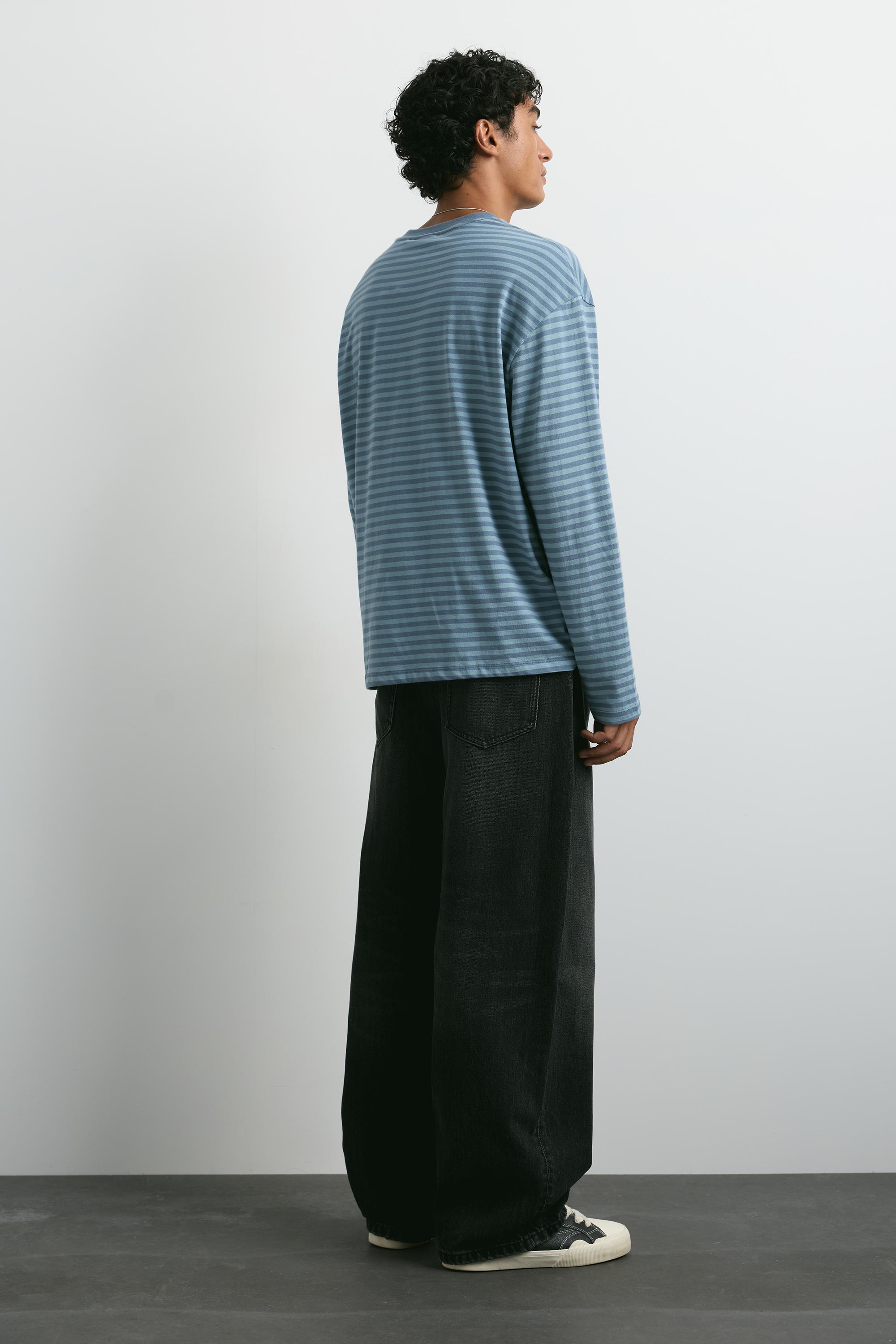 Balloon-fit baggy jeans — Faded black