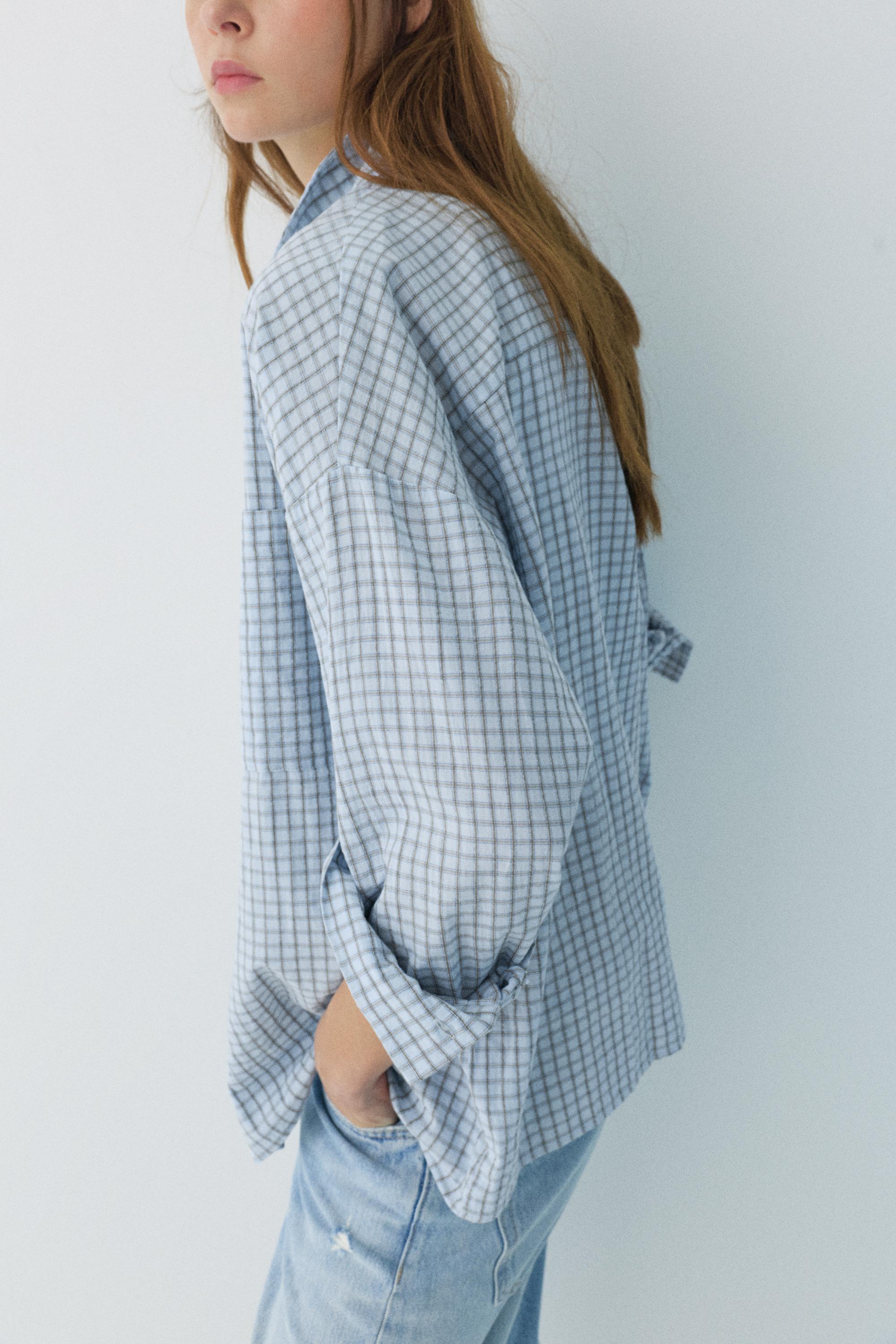 Kareli cepli gömlek - Görsel 12