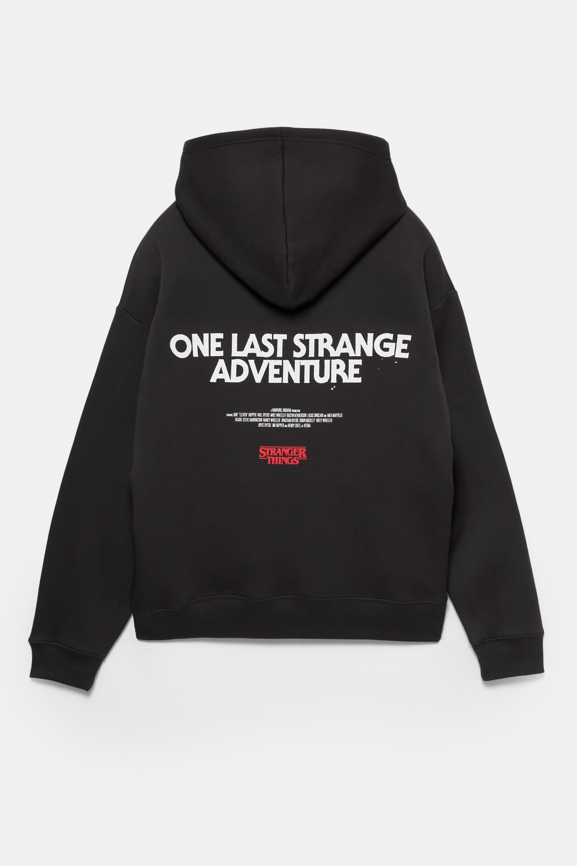 Hoodie Sudadera Stranger Things Pull And Bear Mujer Hoodie Negra