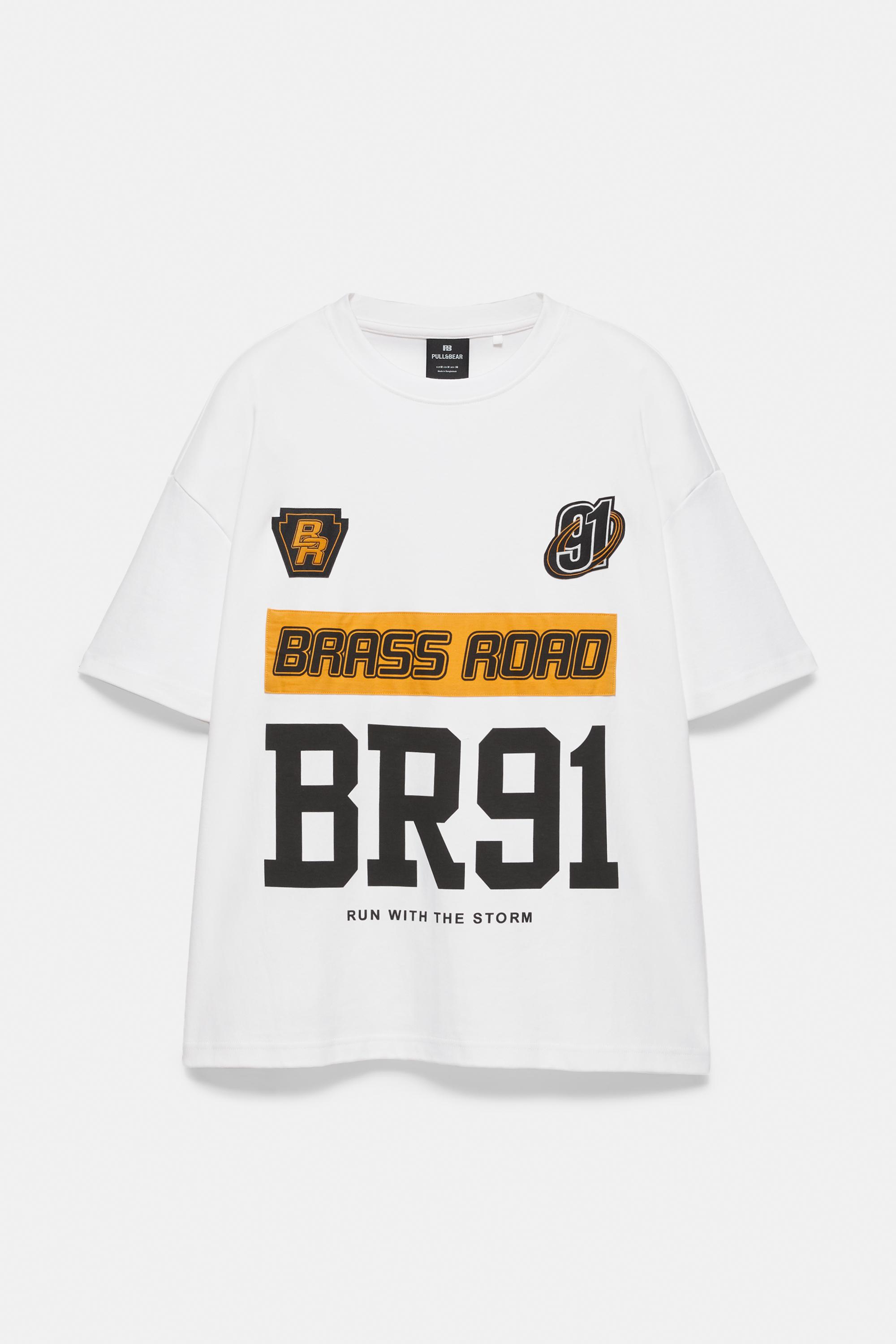 Brass Road boxy T-shirt — White