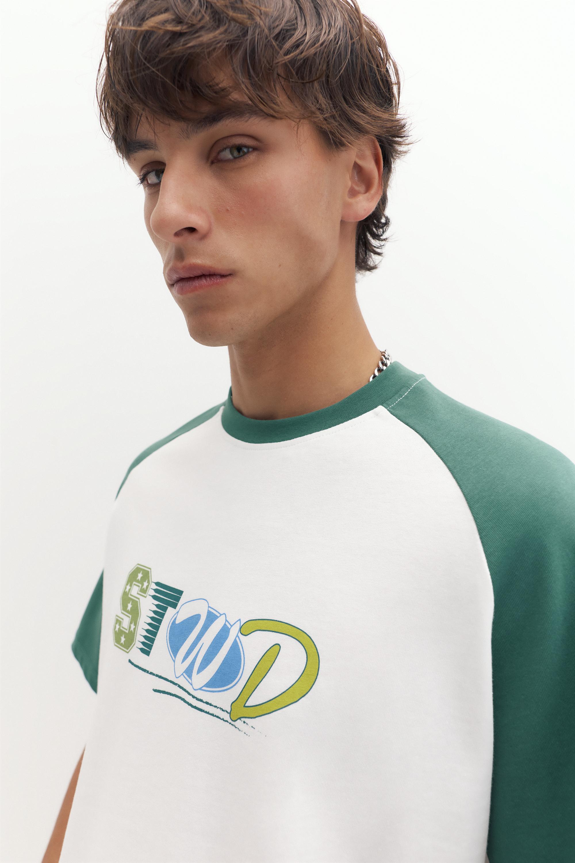 Reglan kollu STWD t-shirt - Görsel 13