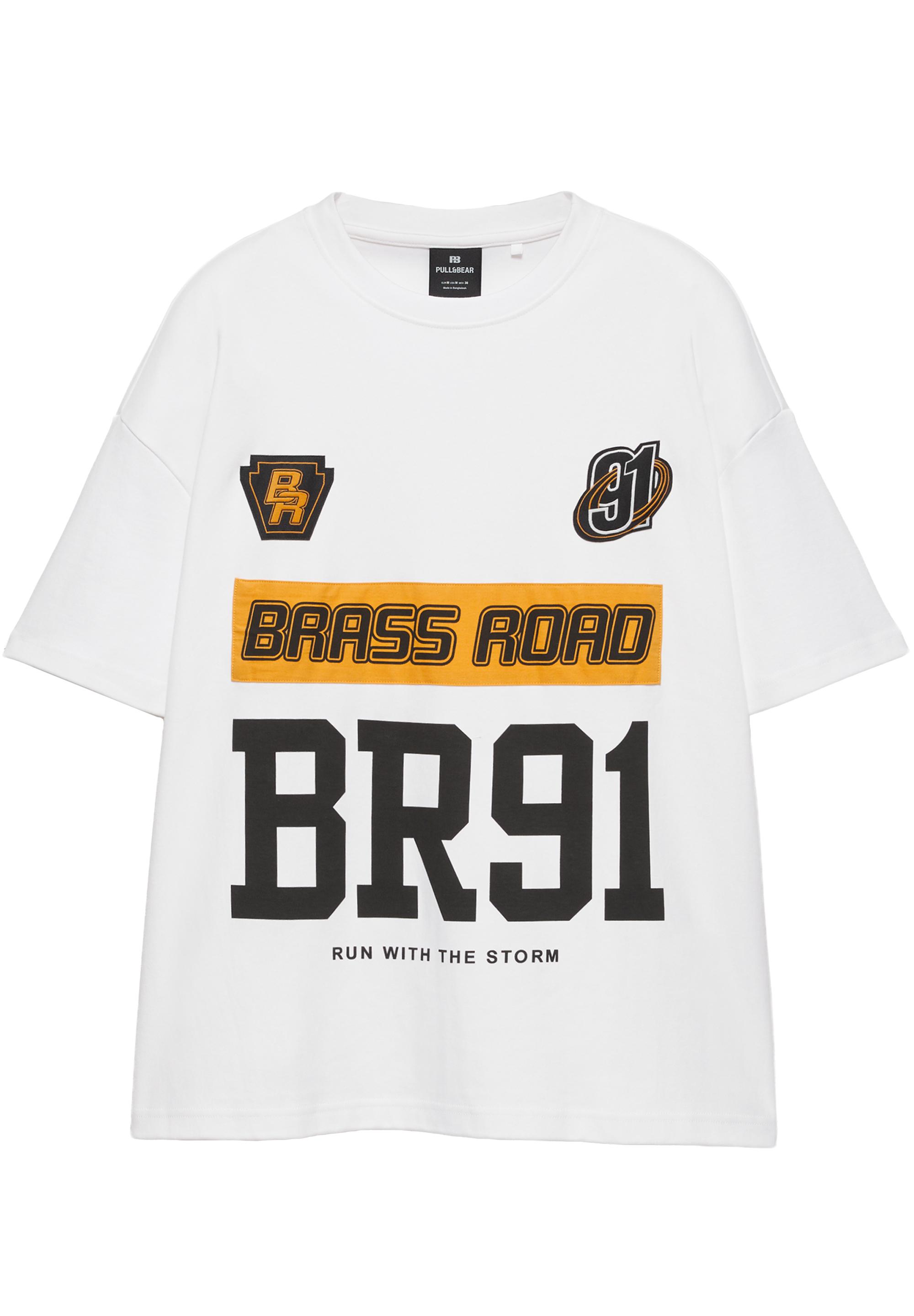 Brass Road boxy T-shirt — White