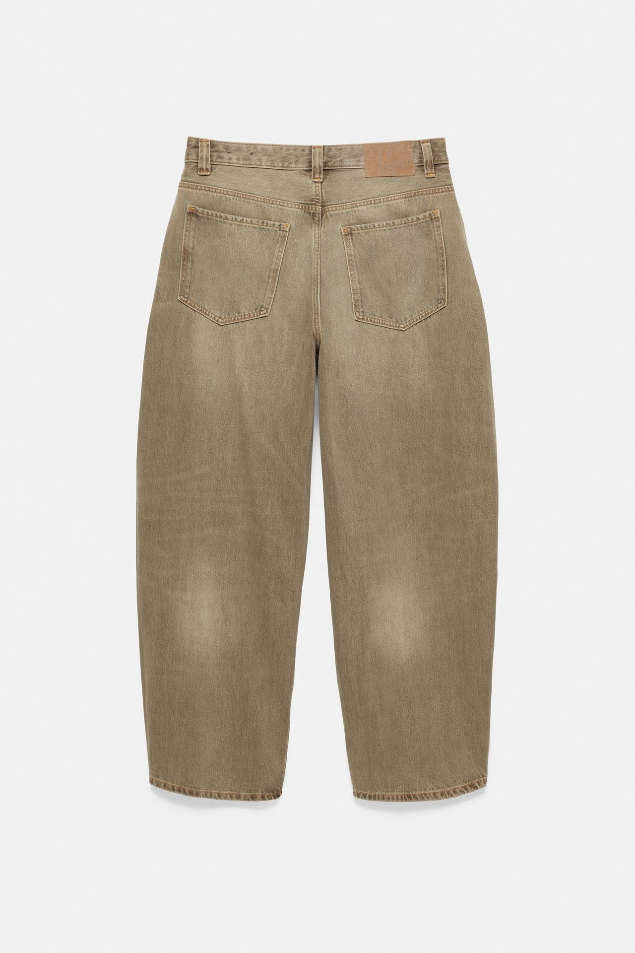 Baggy balloon jeans — Tobacco brown